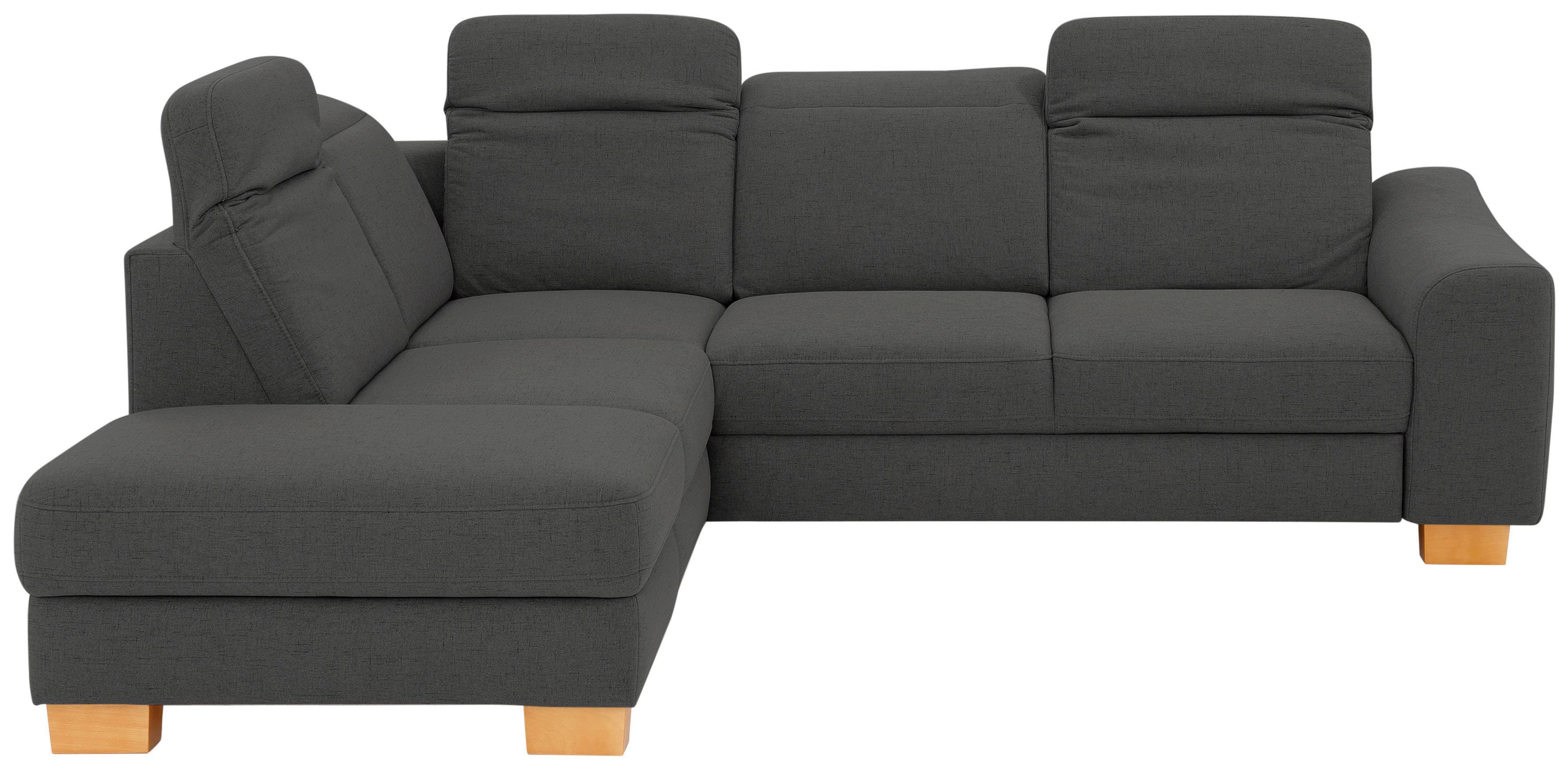 Home affaire Ecksofa "Dundee L-Form" wahlweise mit Kopfteilverstellung und zusätzlich mit Schlaffunktion