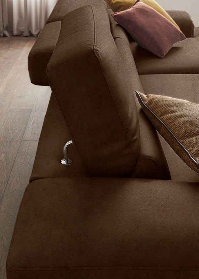 Thumbnail - W.SCHILLIG Ecksofa "piedroo, Designsofa mit tollem Sitzkomfort, bequem und elegant, L-Form" Kopfteilverstellung, wahlwei...