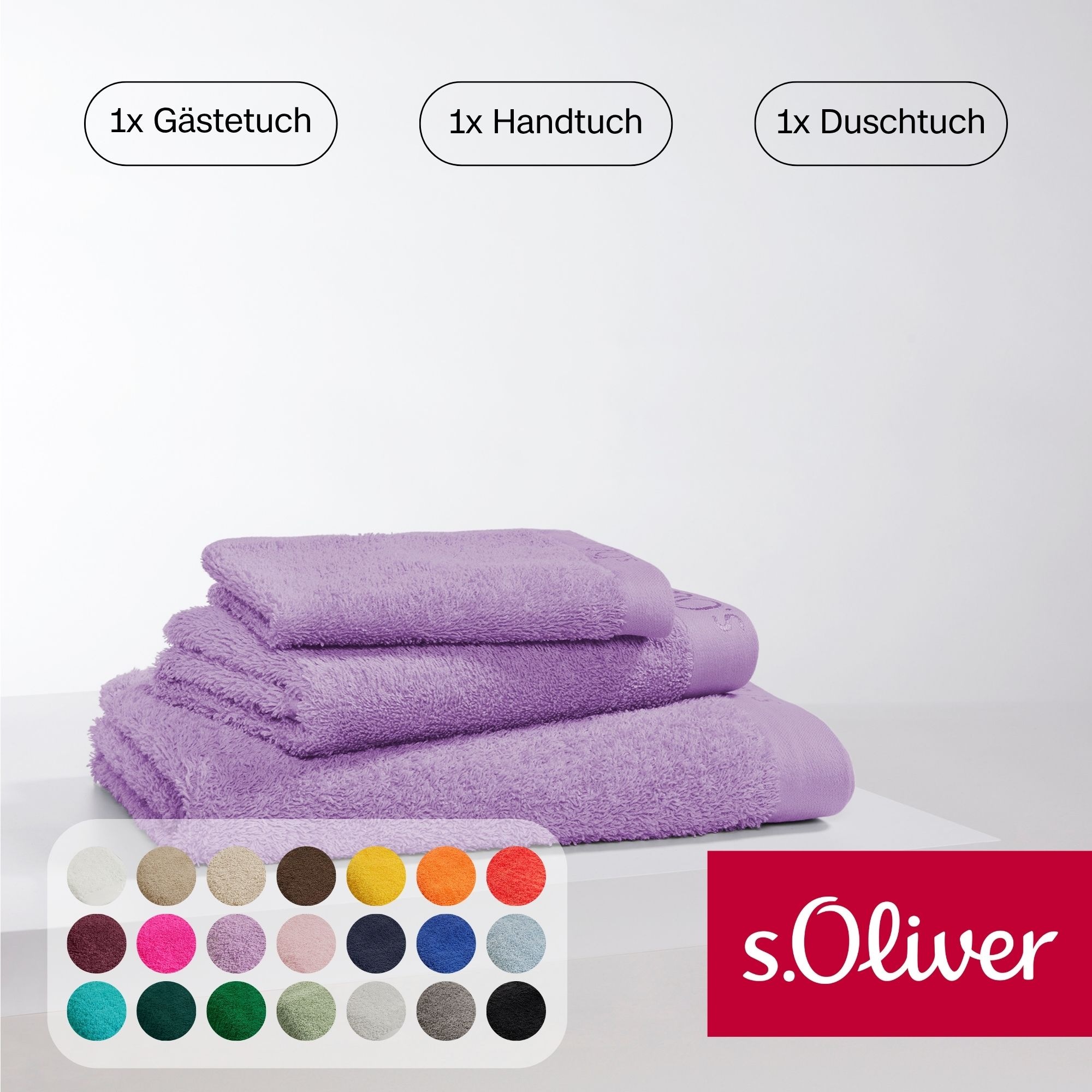 s.Oliver Handtuch Set "s.Oliver, Premium Qualität, 600 gr/m²," Set 3 Stk. W günstig online kaufen