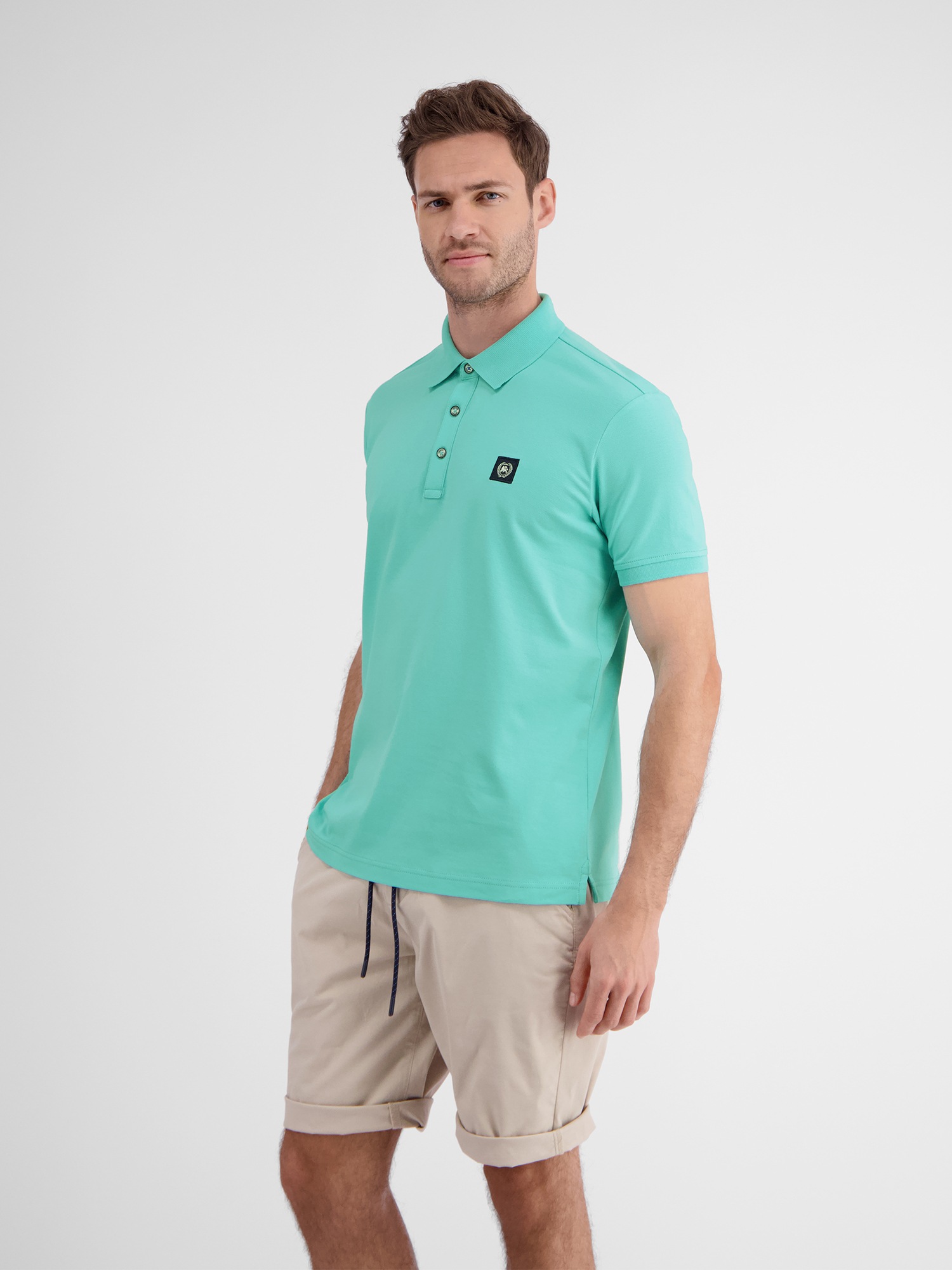 LERROS Poloshirt "LERROS Herren Poloshirt mit Stretchanteil, unifarben" günstig online kaufen