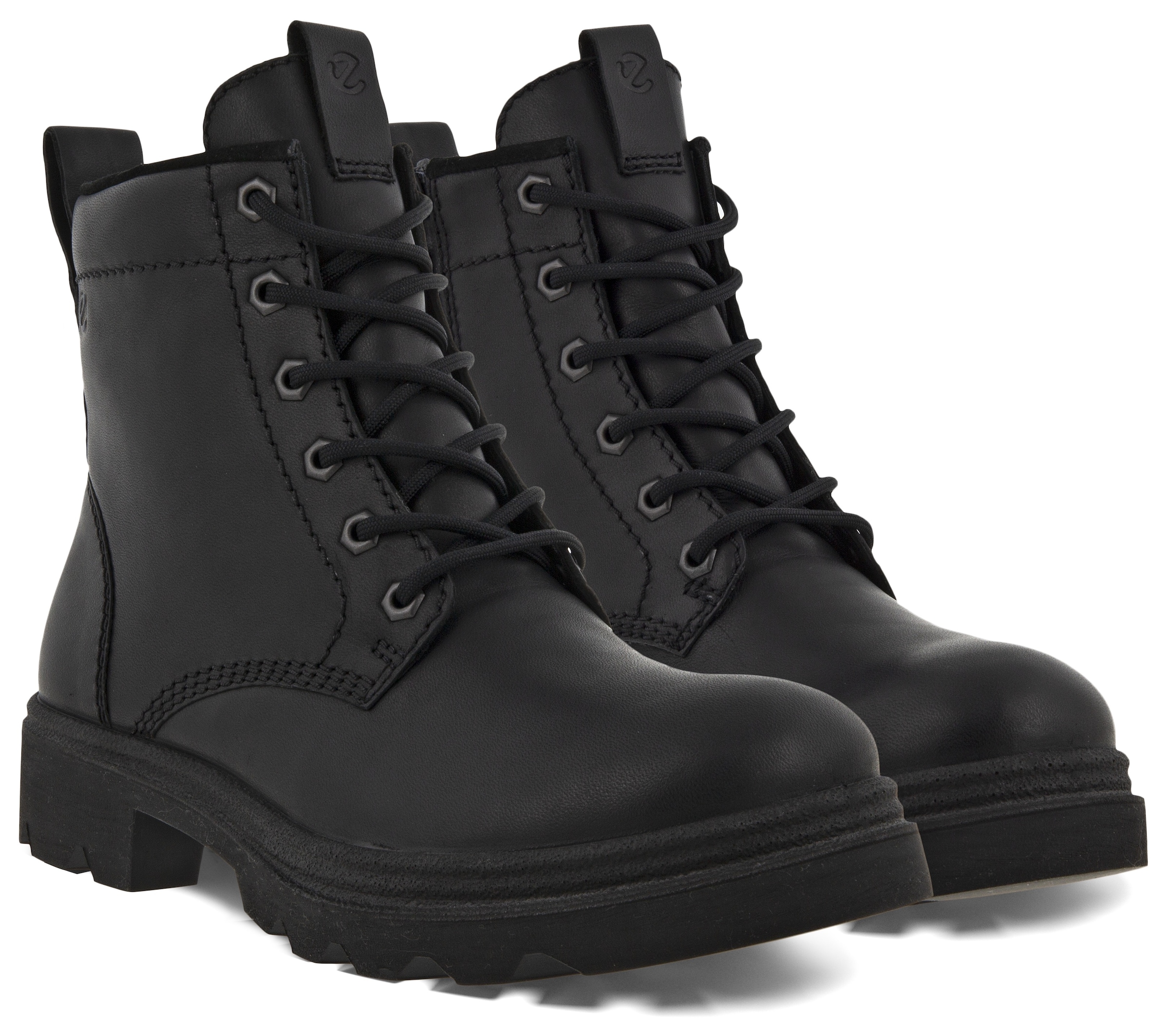 Ecco Schnürboots »GRAINER W«, Stiefelette, Winterboots, Blockabsatz, mit Schurwollfutter