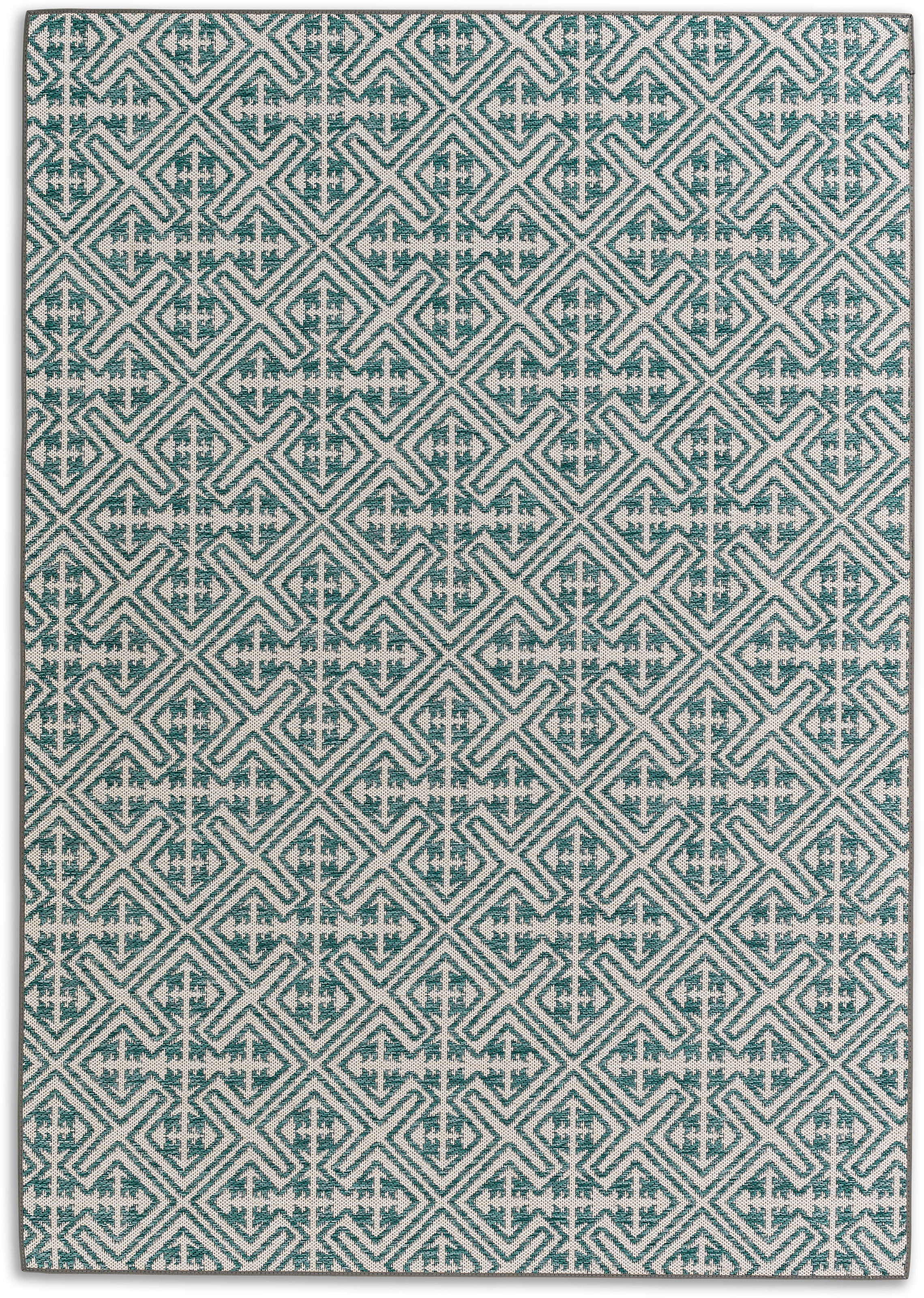 SCHÖNER WOHNEN-Kollektion Teppich »Parkland 6351 222«, rechteckig, In- und Outdoor geeignet, eleganter Flachflorteppich