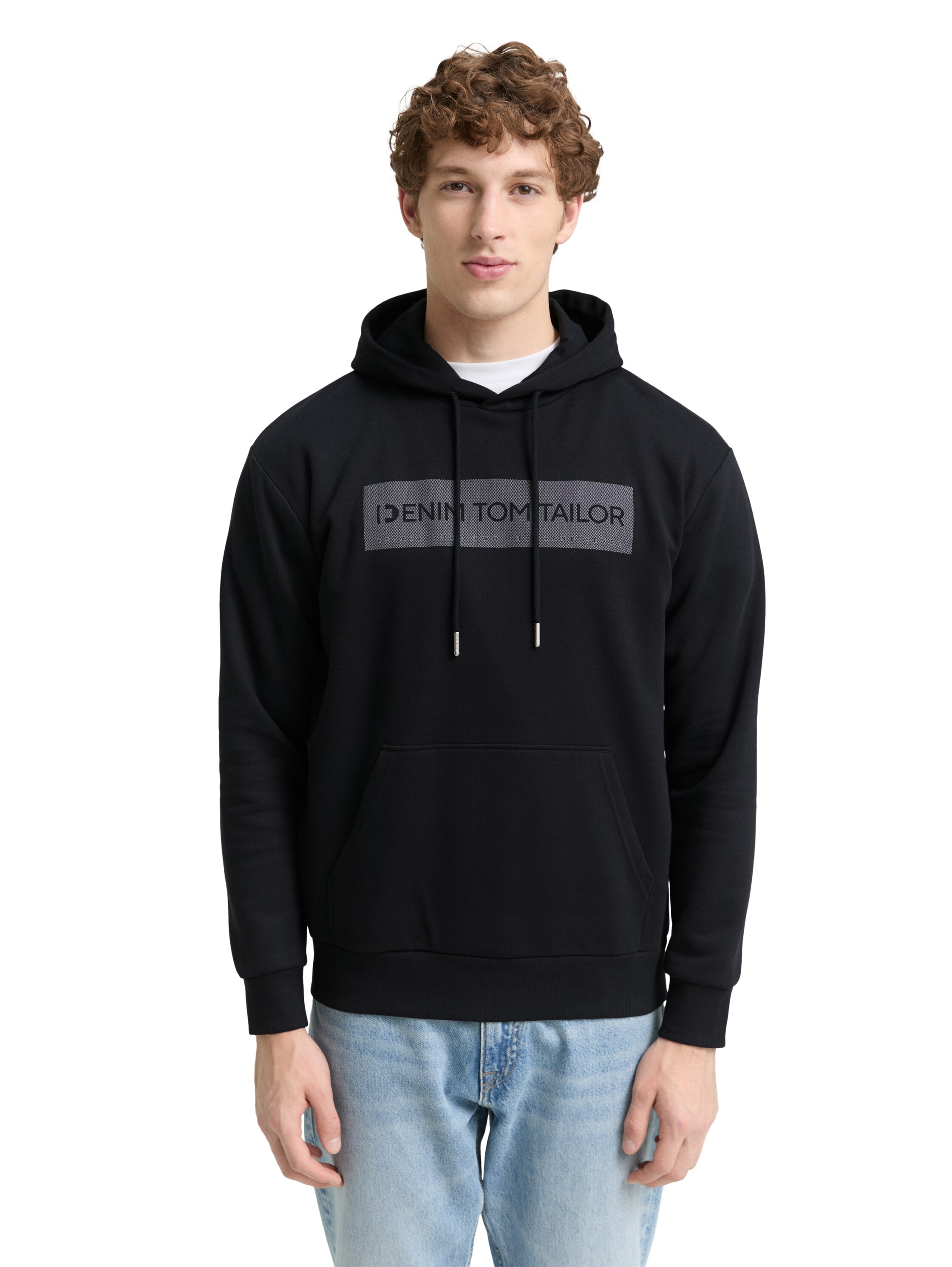 TOM TAILOR Denim Hoodie, mit Logo Print günstig online kaufen