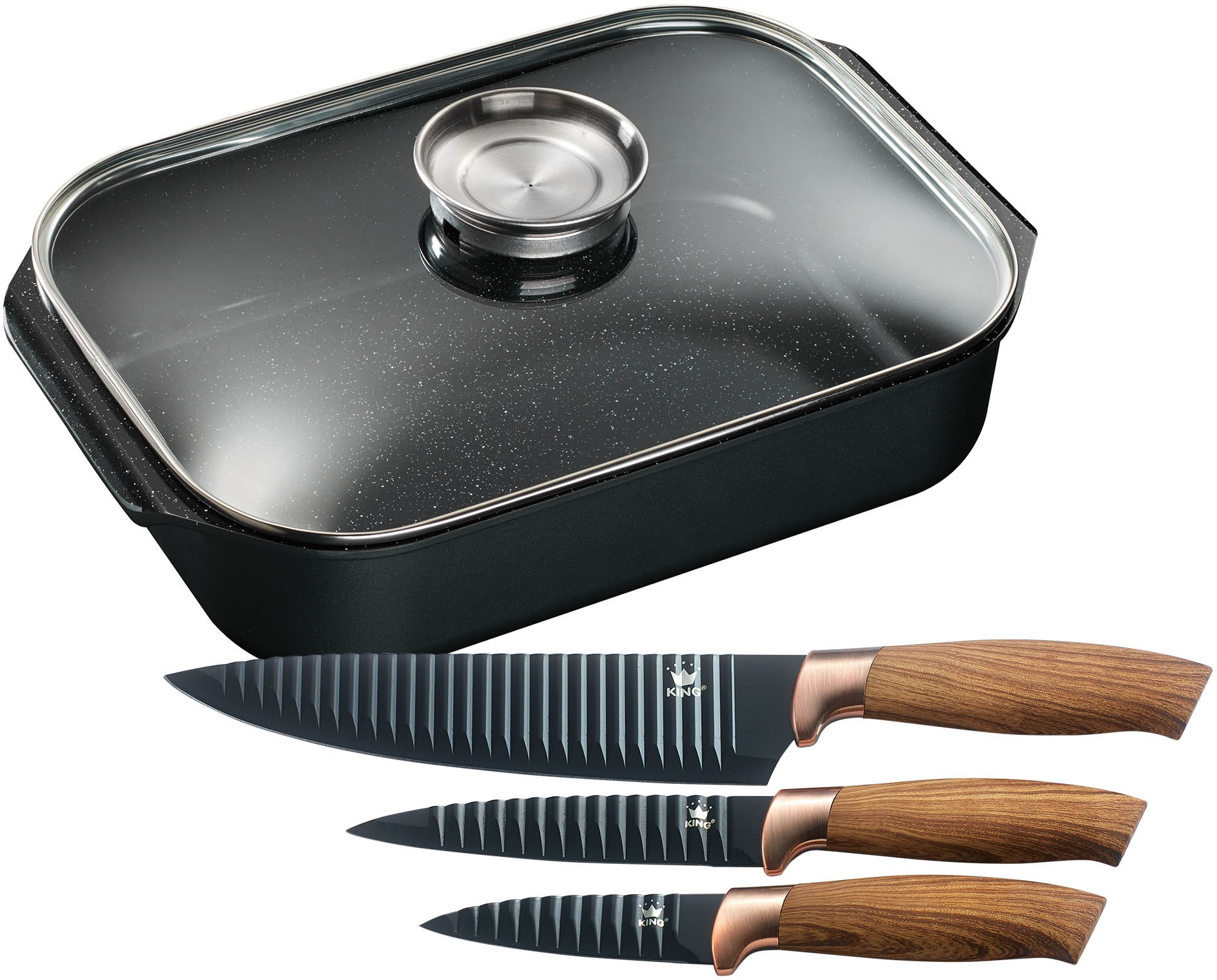 KING Bräter Set, 5 Stk. tlg. Aluminiumguss günstig online kaufen