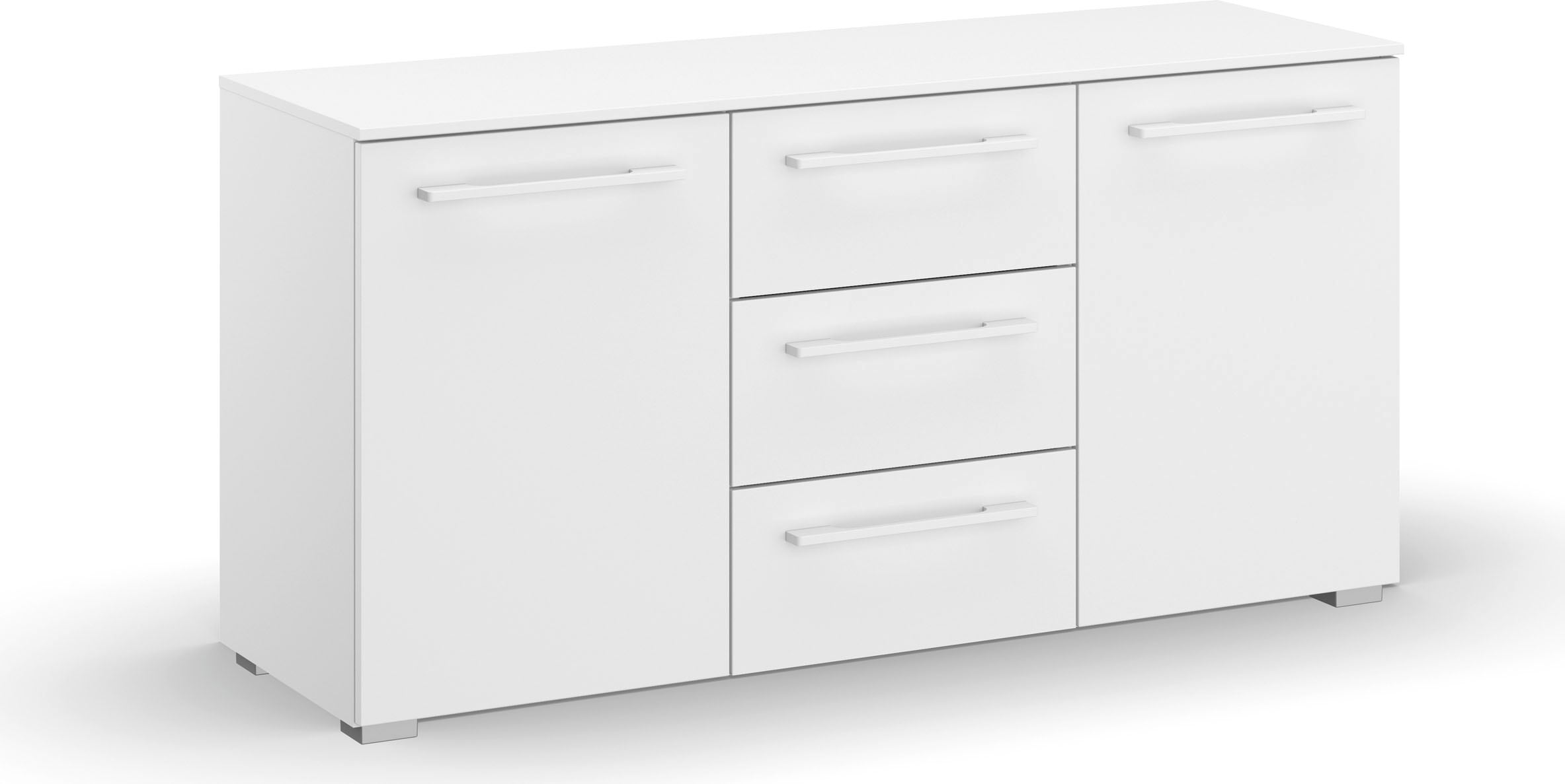 rauch Kombikommode "Kommode Sideboard Wäscheschrank Schrank SKAT PURE" inkl. SOFT-CLOSE-FUNKTION, mit 1 Tür und 4 Schubladen in puristischem Design MADE IN GERMANY