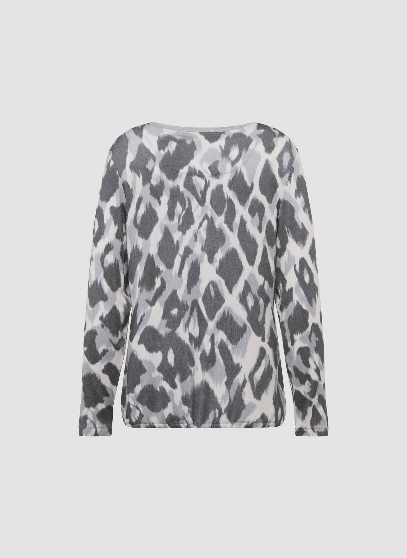 LeComte Print-Shirt »LeComte Langarmshirt mit Animalprint und Bindeband«