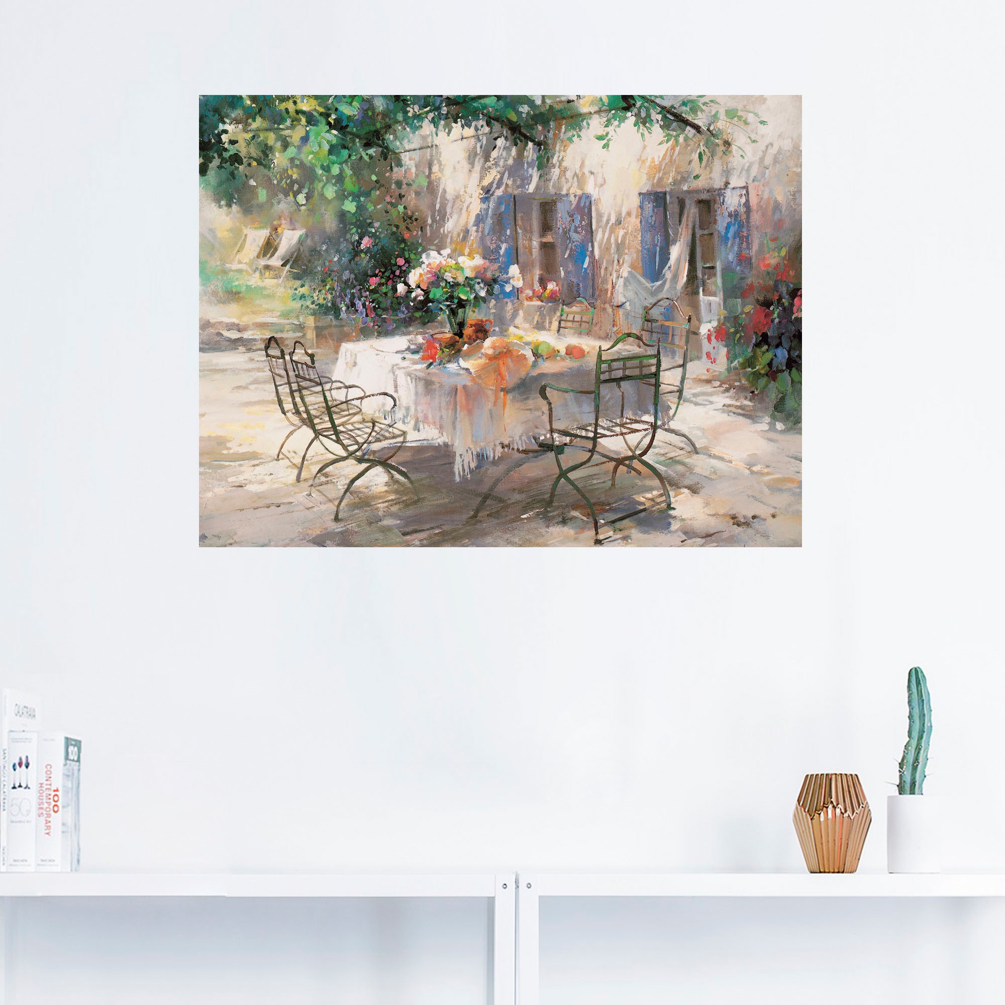 Artland Wandbild »Schatten Garten«, Garten, (1 St.), als Leinwandbild, Poster, Wandaufkleber in verschied. Größen
