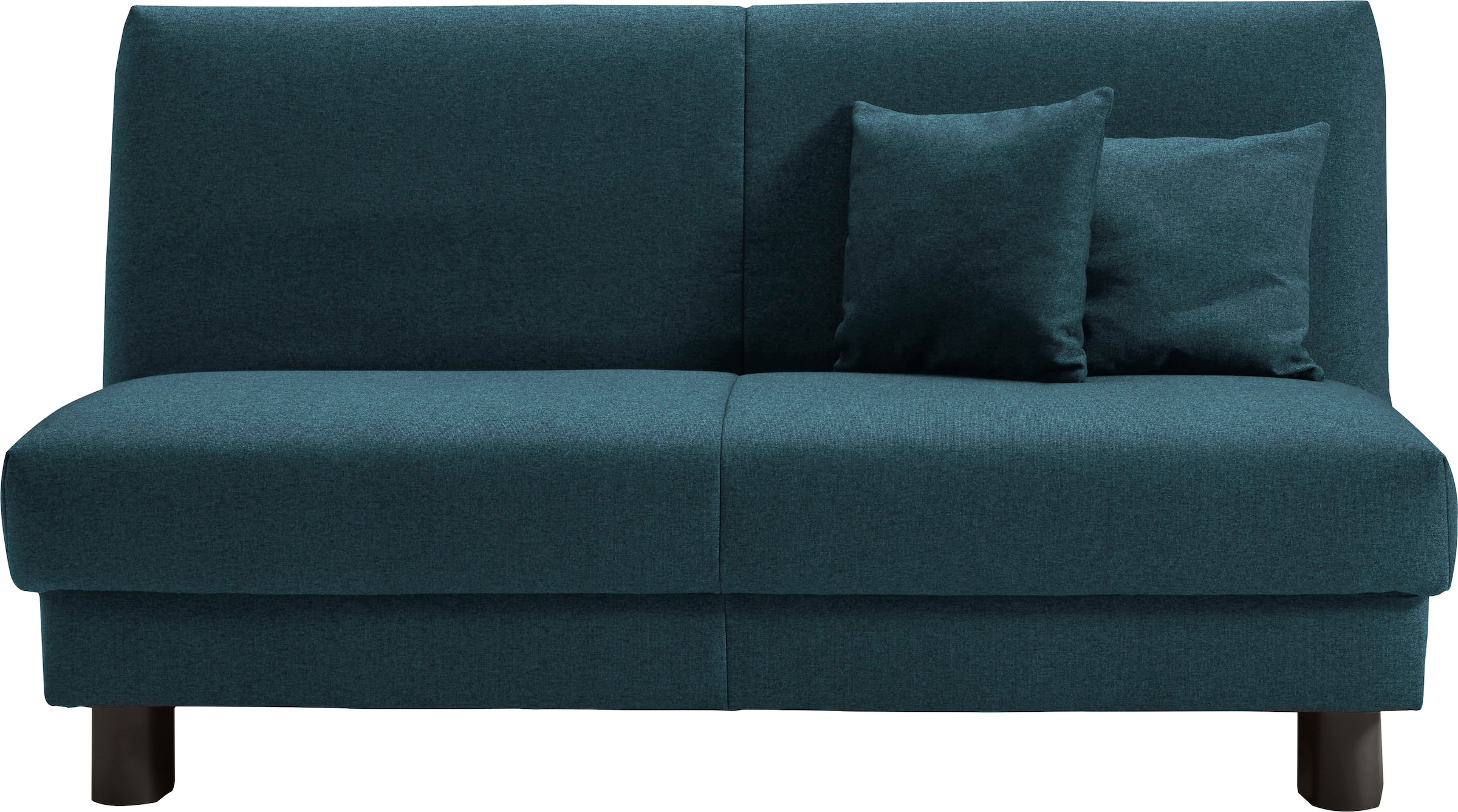 ell + ell Schlafsofa »Enny«, Liegefläche Breite 155 cm, Liegehöhe 45 cm, Füße schwarz, Rückenlehne