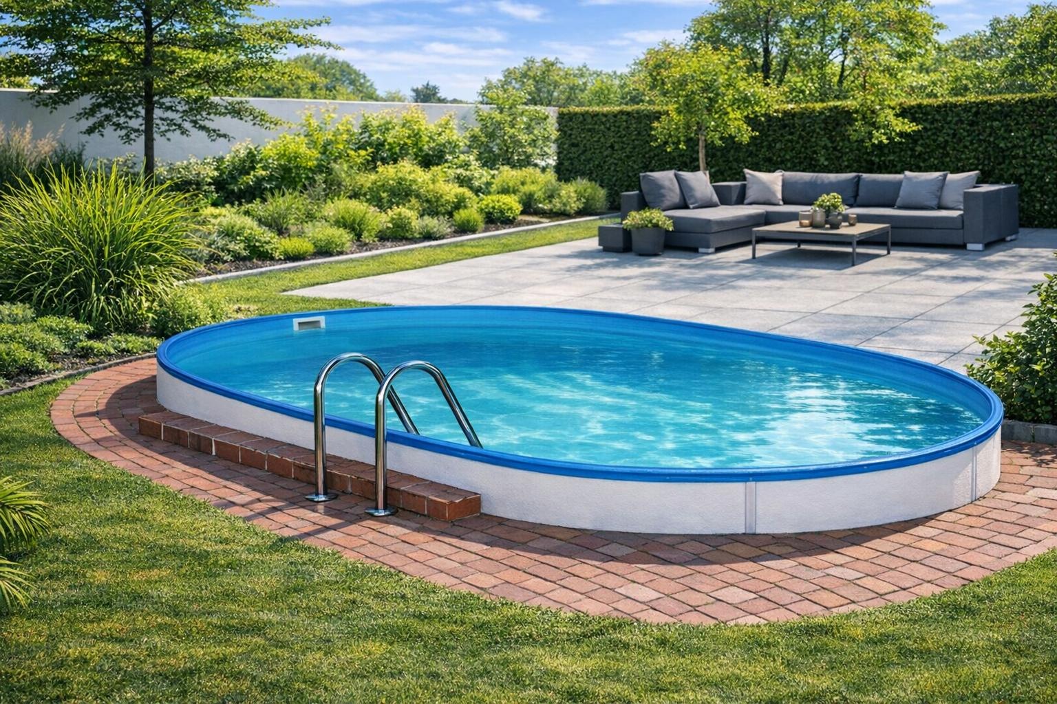 KONIFERA Ovalpool "LANZAROTE 3" für den Volleinbau, in verschiedenen Größen günstig online kaufen