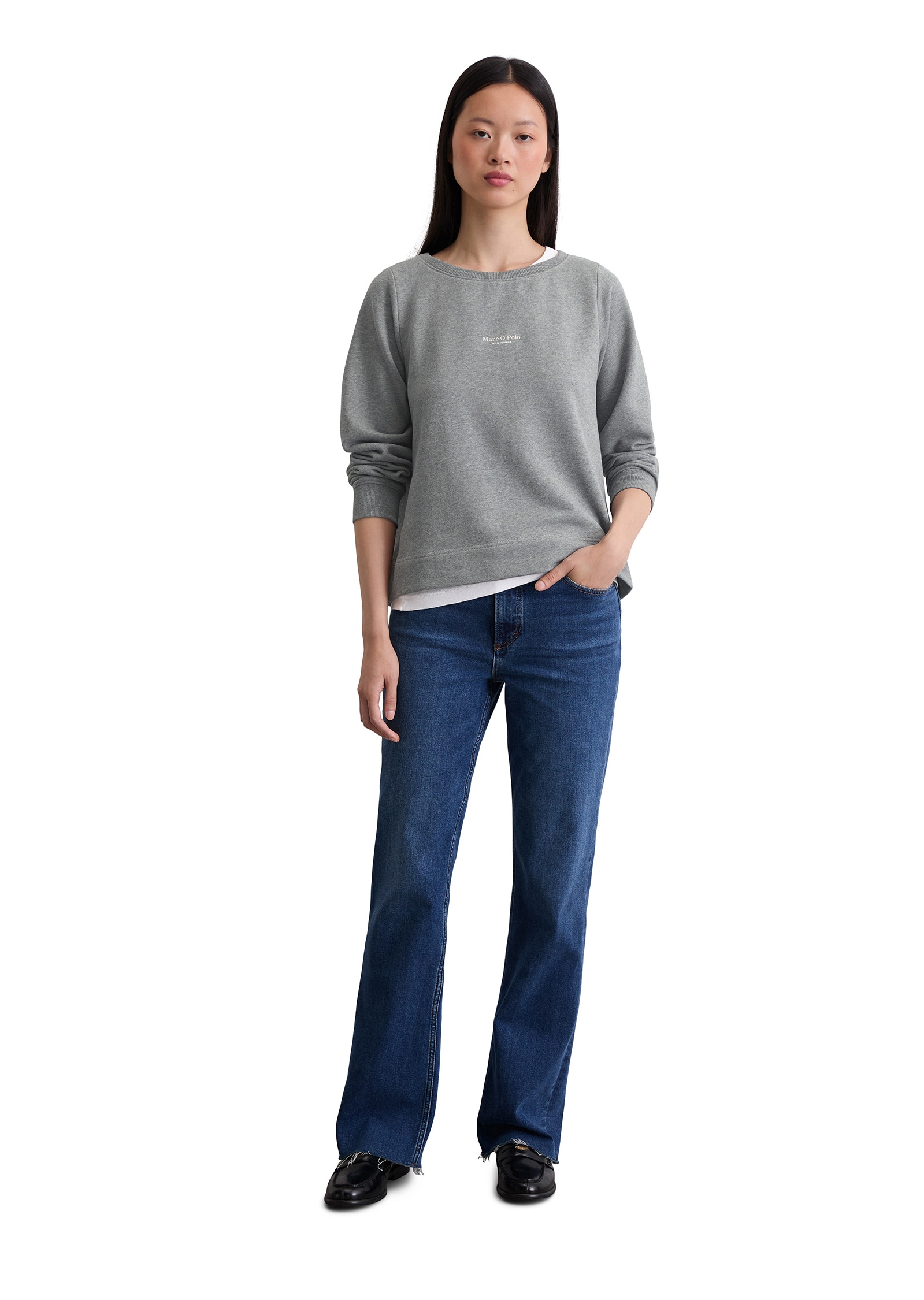 Marc O'Polo Sweatshirt »mit gepeachter Oberfläche«