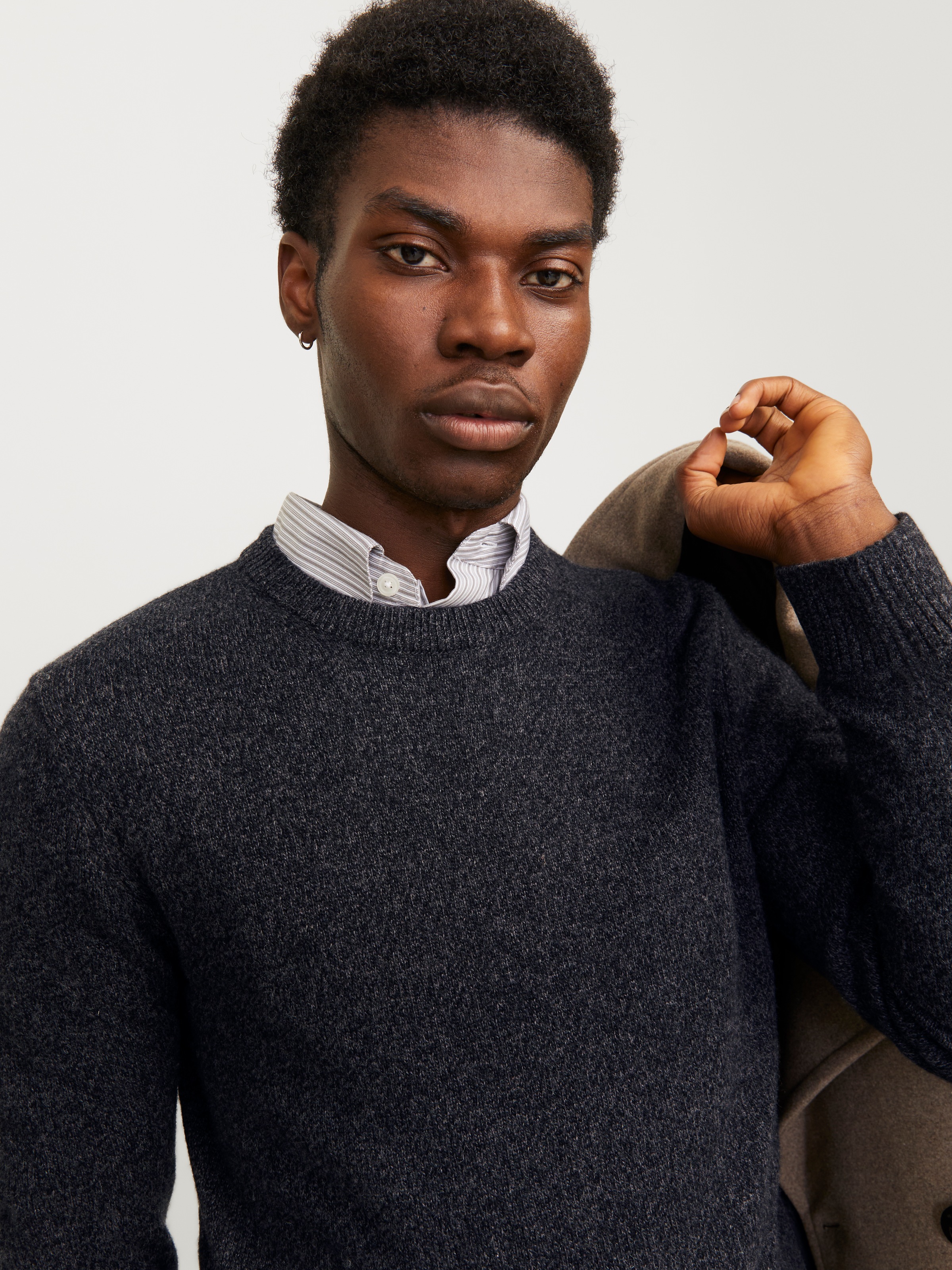 Jack & Jones Rundhalspullover "JPRBLULAMBSWOOL KNIT CREW NECK" günstig online kaufen
