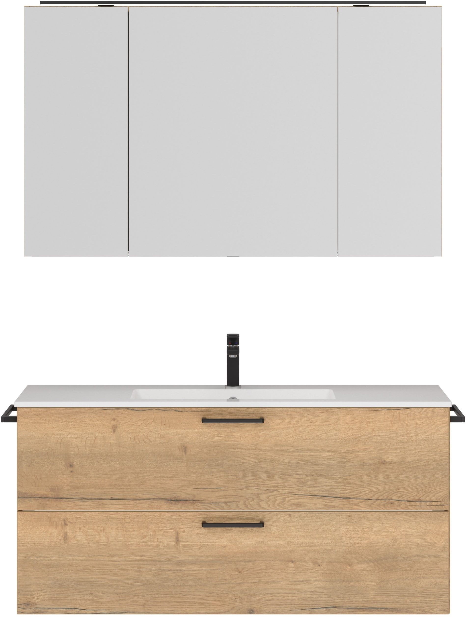 nobilia Badmöbel-Set "Tolvina" vormontiert, mit Soft-Close, 2 Stk. tlg. günstig online kaufen