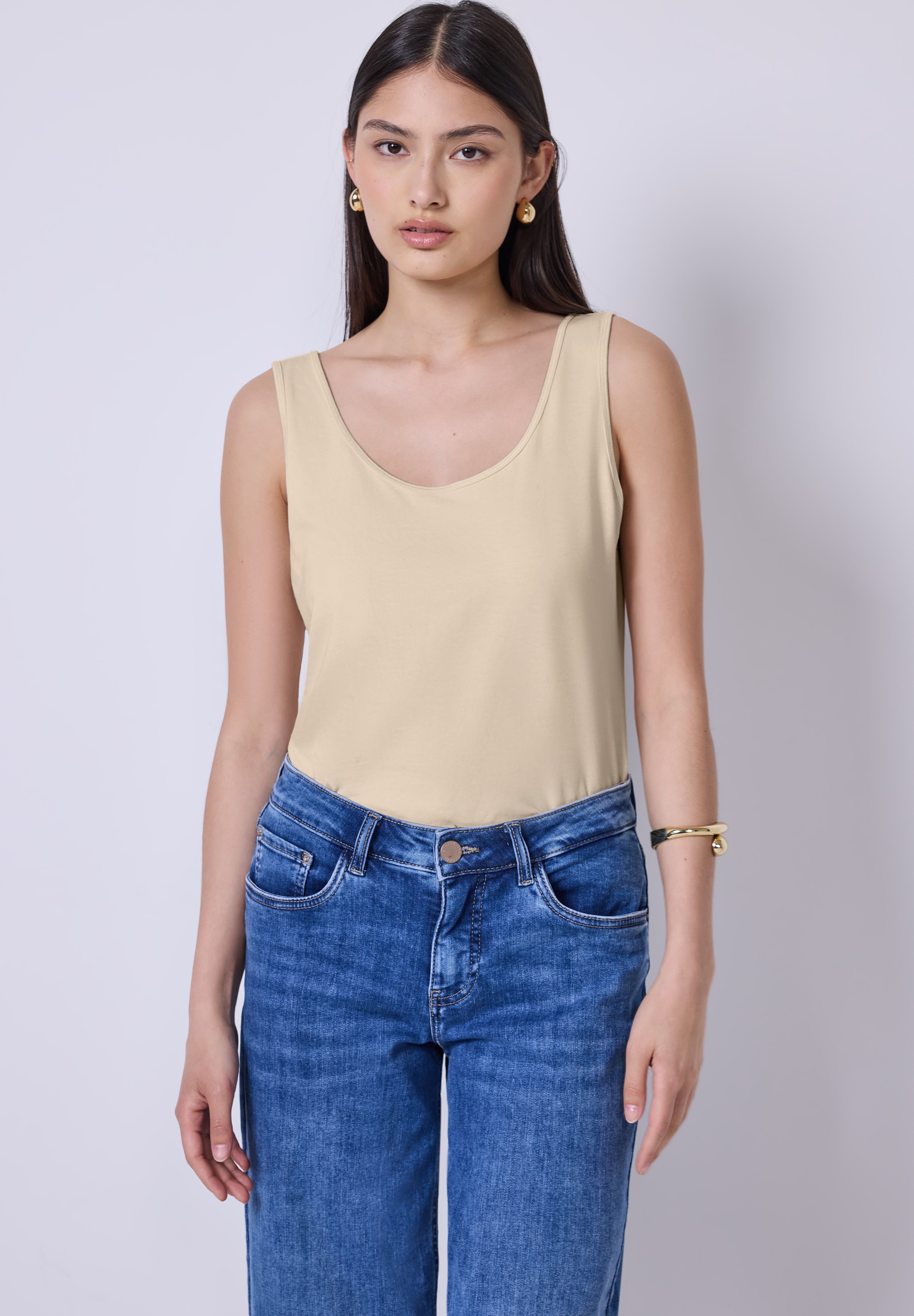 STREET ONE STUDIO Rundhalsshirt, im soften Baumwoll-Mix günstig online kaufen