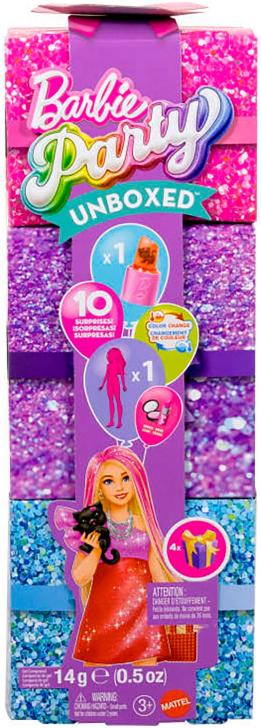 Barbie Anziehpuppe »Barbie Party Unboxed Barbie Glam Barbie Serie - rote Puppe«