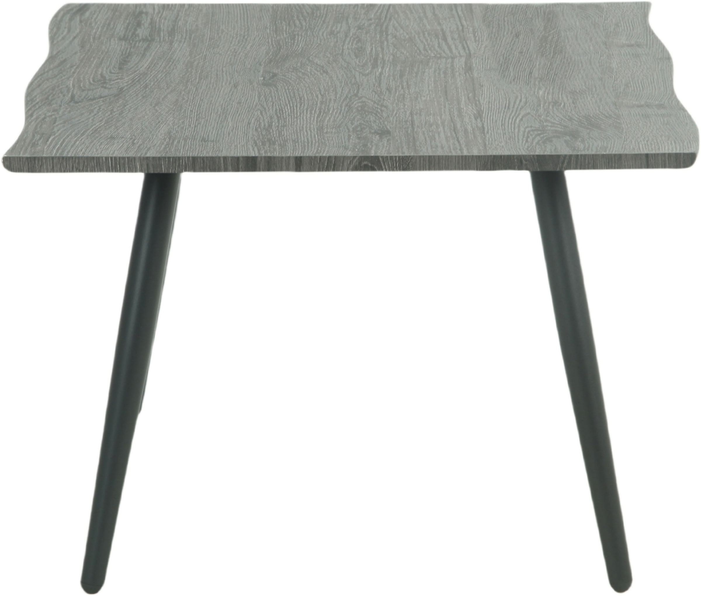 HELA Couchtisch »ZÜRICH« Baumkantenoptik,Vierfuß,quadratisch,60 x 60 cm