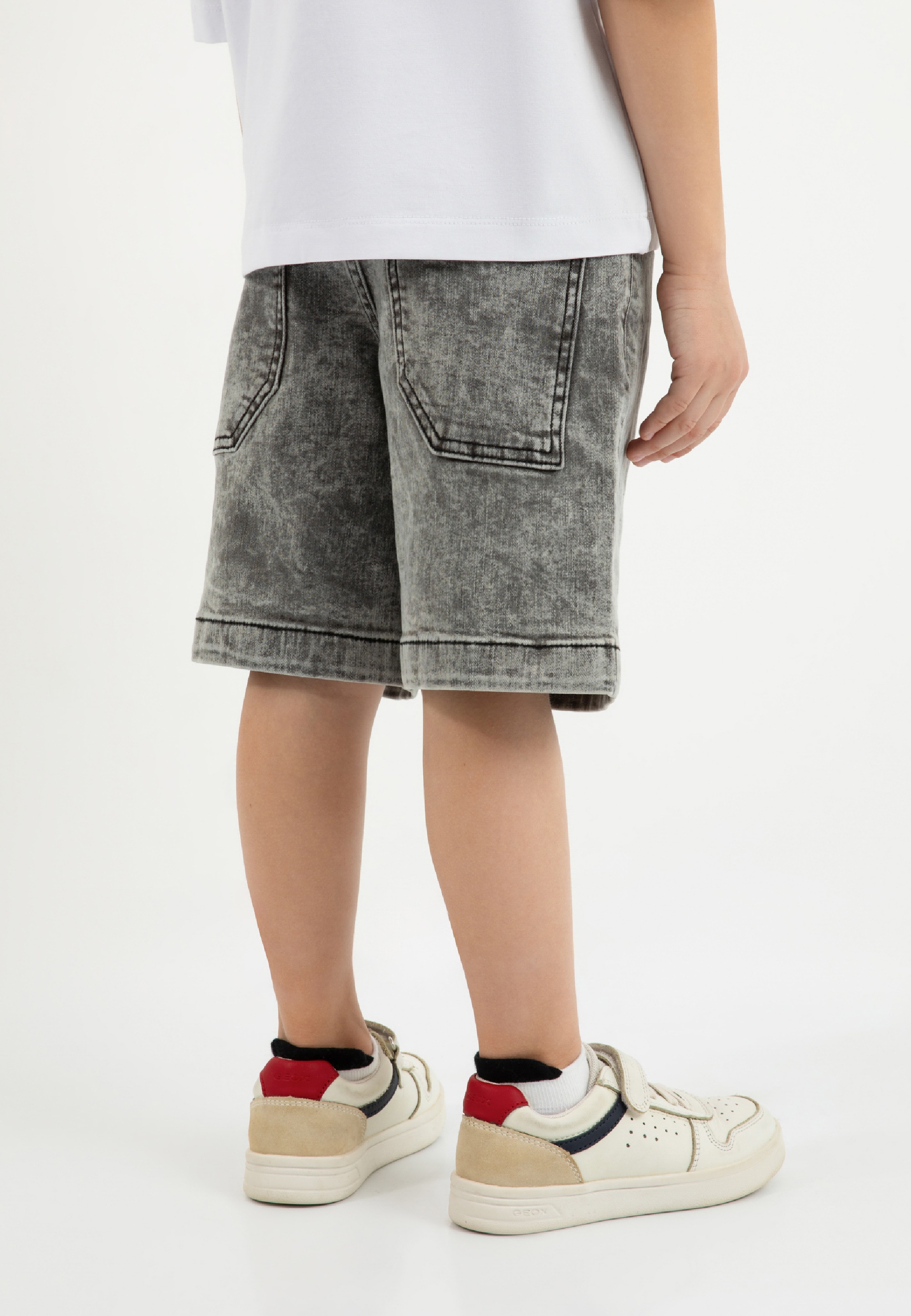 Gulliver Shorts, aus grauem Denim