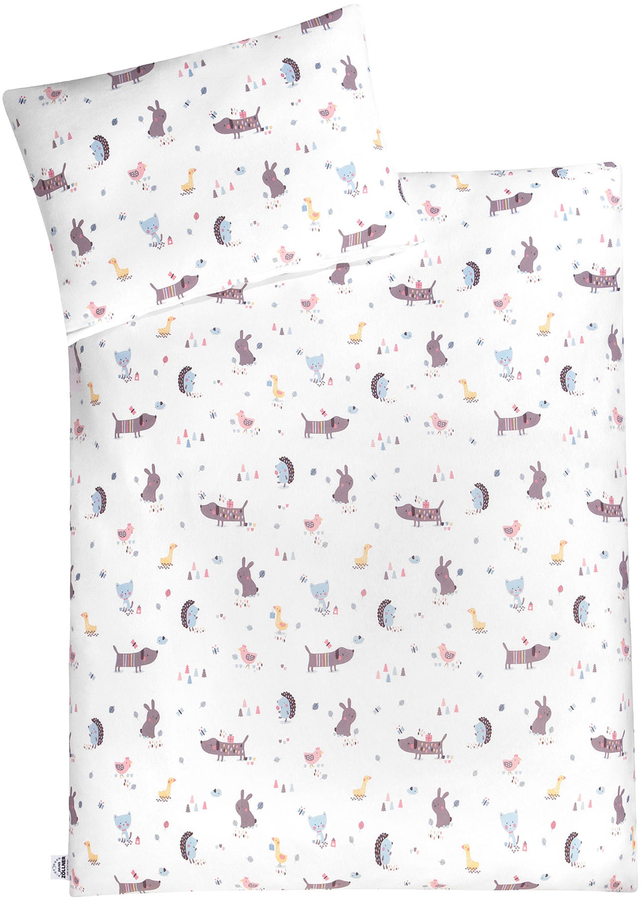 Julius Zöllner Kinderbettwäsche "Crazy Animals" 2 Stk. tlg. mit unterschied günstig online kaufen