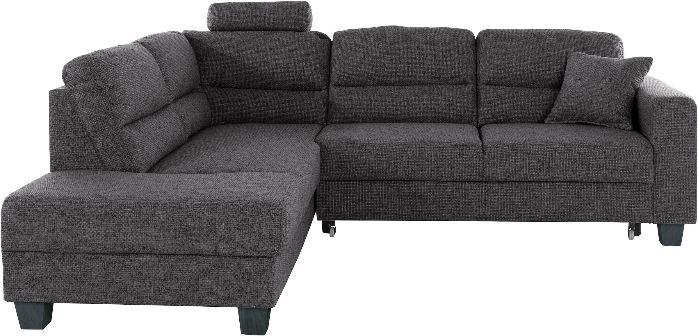 TRENDMANUFAKTUR Ecksofa »Chamber, zeitlos und modern, hoher Sitzkomfort, L-Form«, wahlweise mit Schlaffunktion