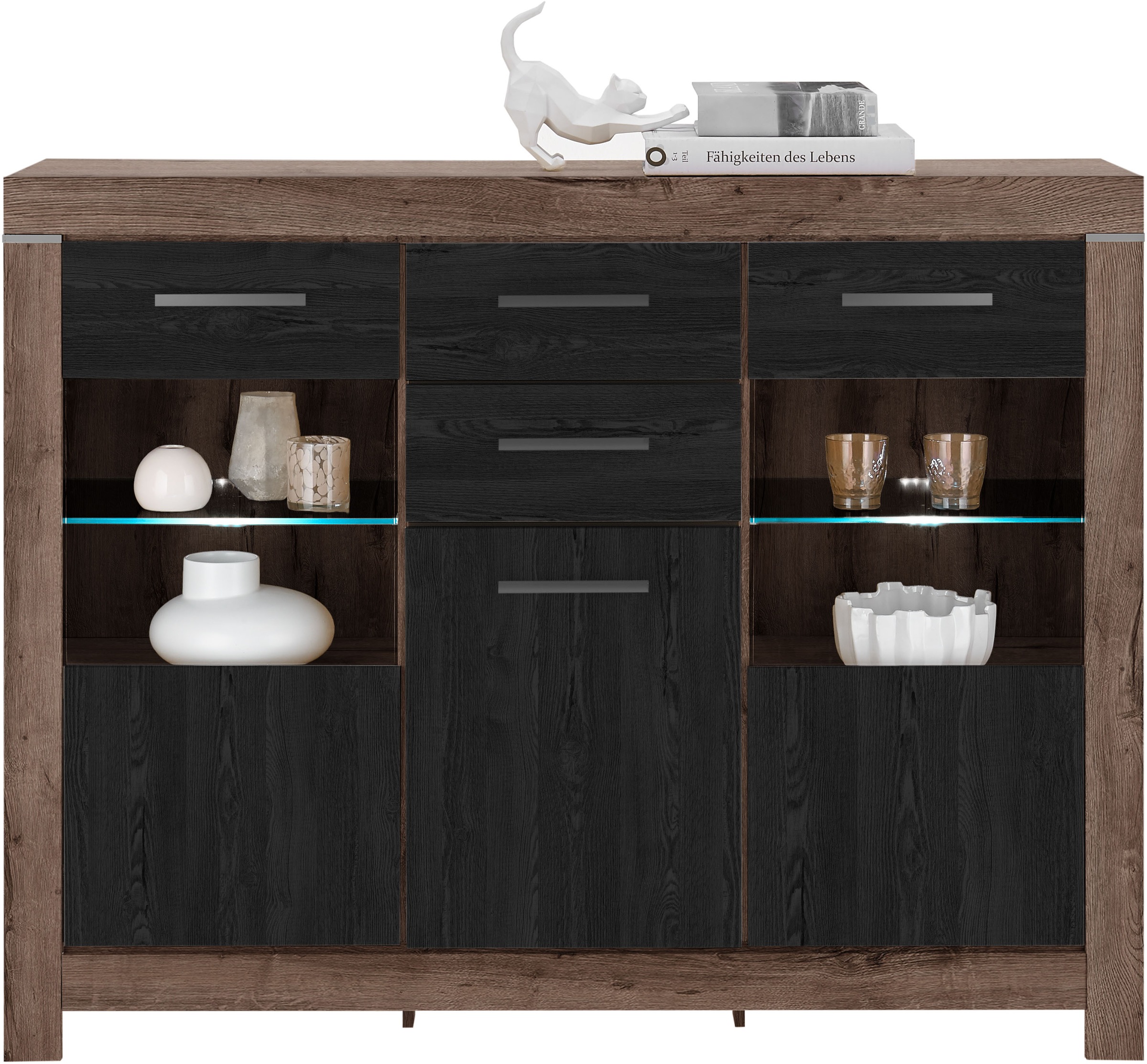 HBZ Highboard "Balin mit LED-Beleuchtung, BxHxT 160x125x45 cm", (1 St.), Mi günstig online kaufen