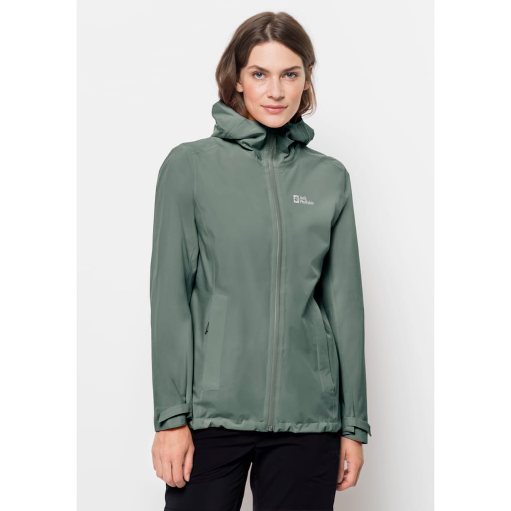 Jack Wolfskin Outdoorjacke »PACK & GO SHELL W«, mit Kapuze