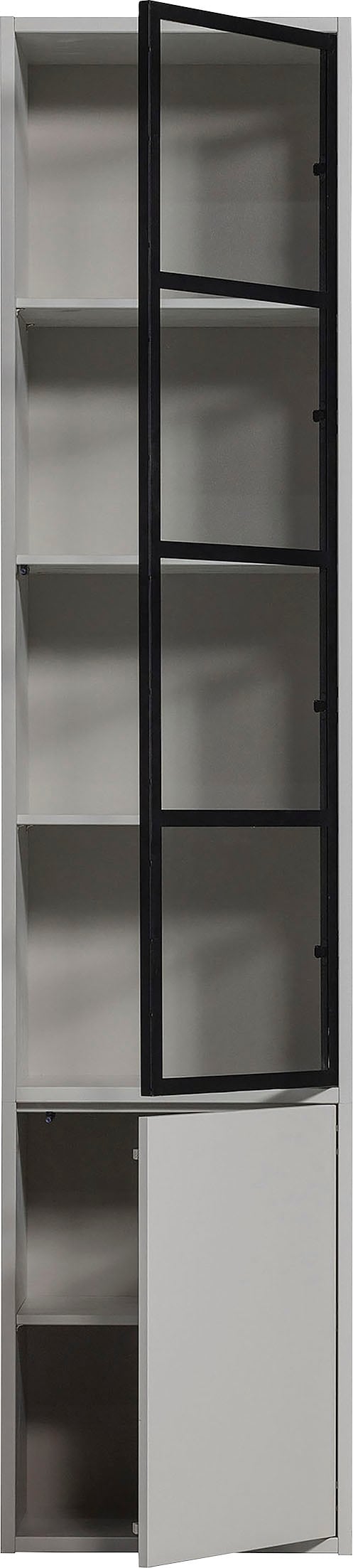 WOOOD Vitrine »Basic«, mit zwei Türen, H 230 cm x B 52,5 cm
