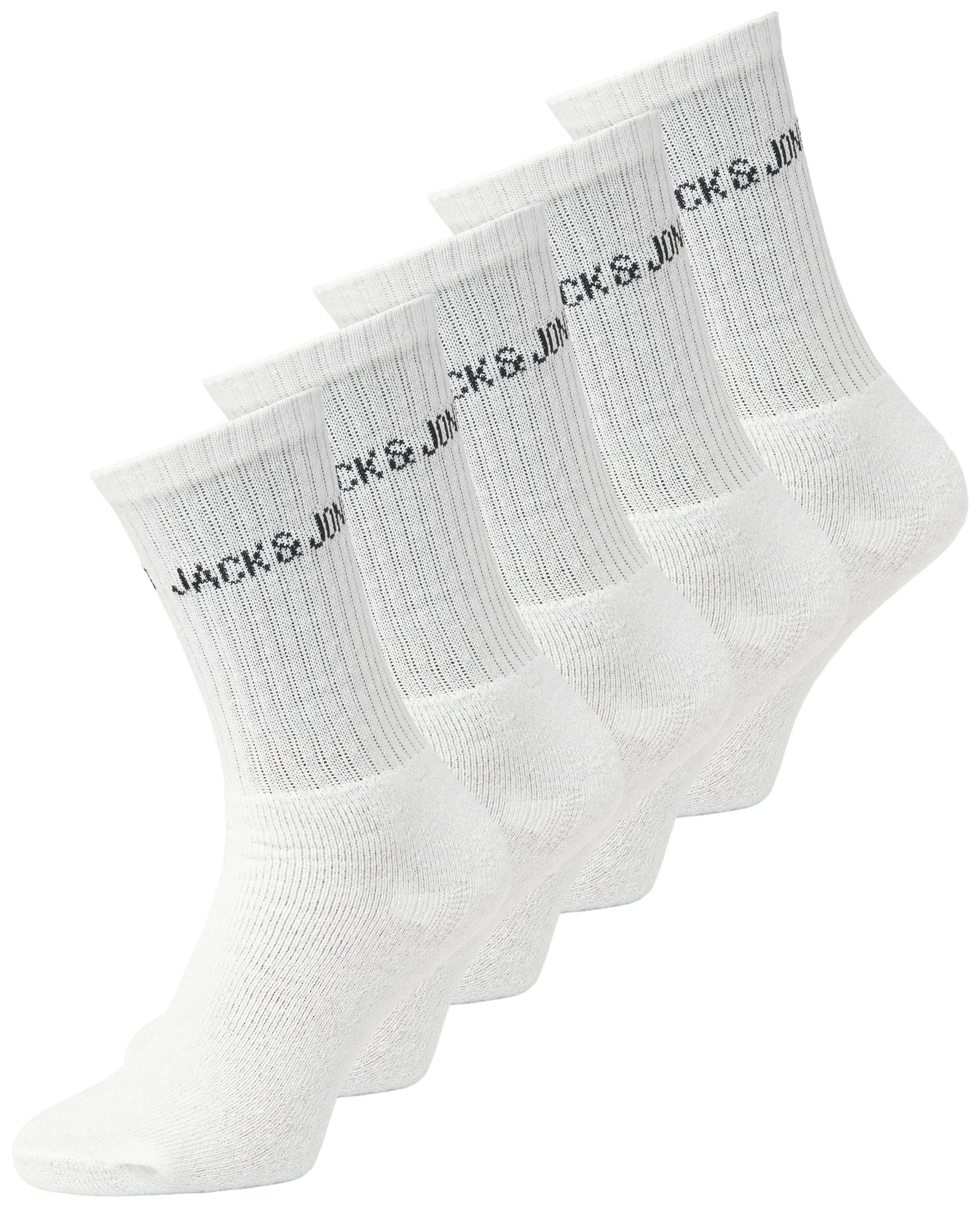 Jack & Jones Tennissocken "JACREGEN TENNIS SOCK 5 PACK NOOS" Packung, 5 Paar tlg. mit Stretchanteil