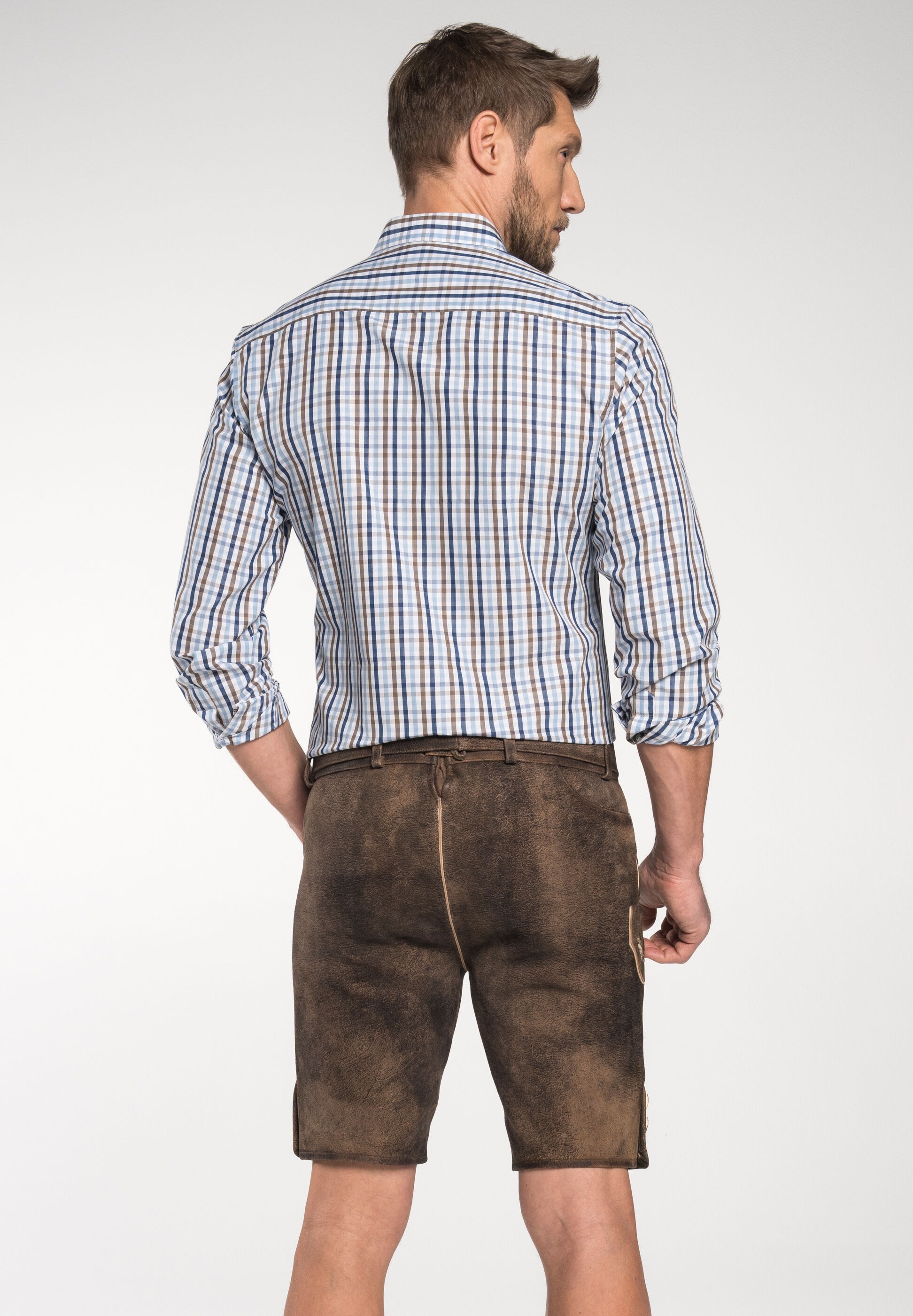 Spieth & Wensky Lederhose »Spieth & Wensky Lederhose Fredo«  Trachten Lederhose mit Gürtel und Hirschmotiv