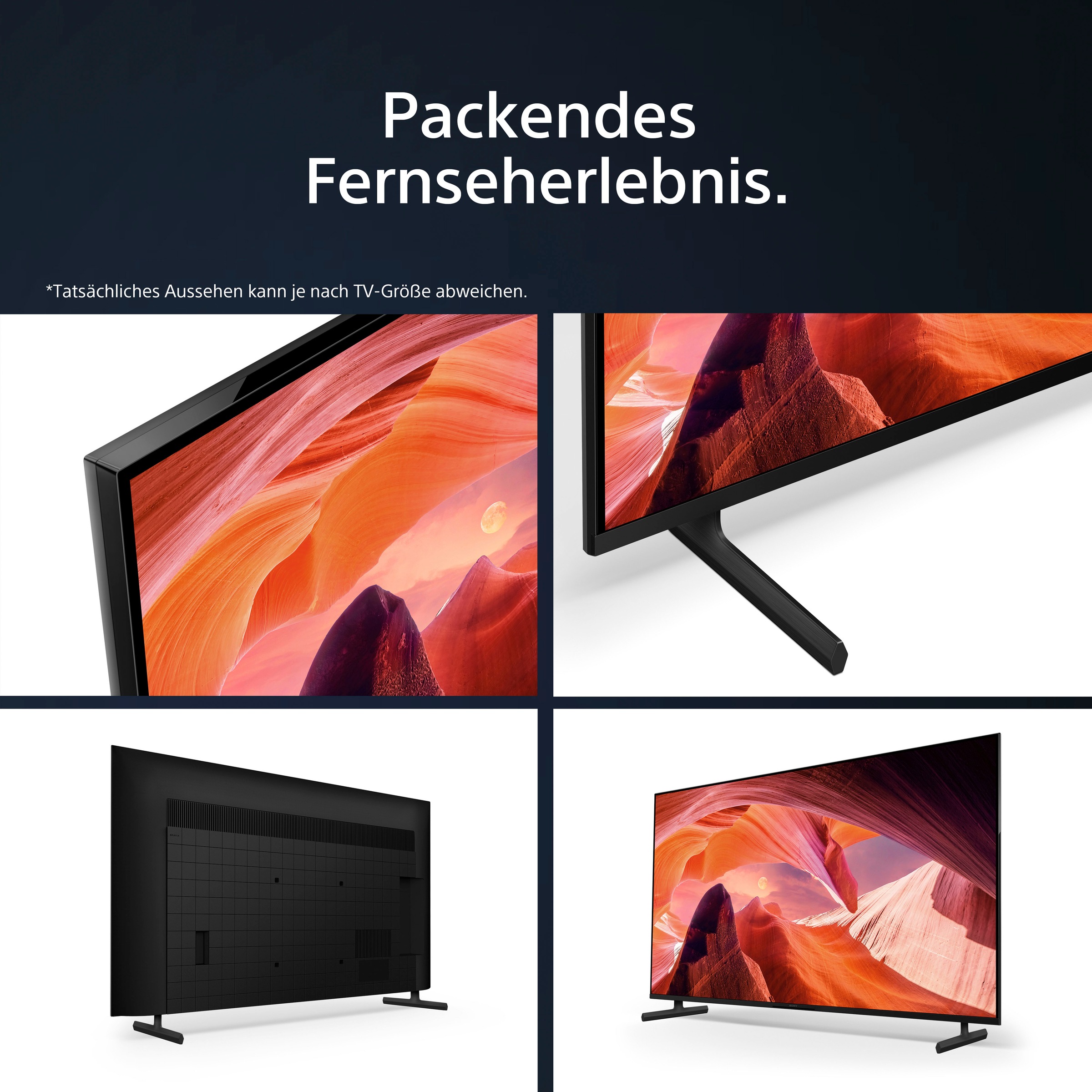 Sony LED-Fernseher »KD-55X80L«, 139 cm/55 Zoll, 4K Ultra HD, Google TV-Smart -TV, HDR, X1-Prozessor, Sprachsuche, BRAVIA Core ECOPACK | BAUR