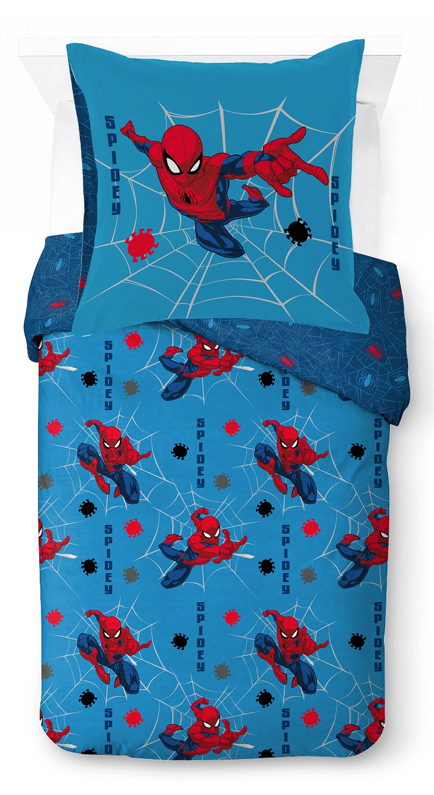 MARVEL Kinderbettwäsche "Marvel Spiderman Bettbezug-Set 135x200 cm + Kissen günstig online kaufen