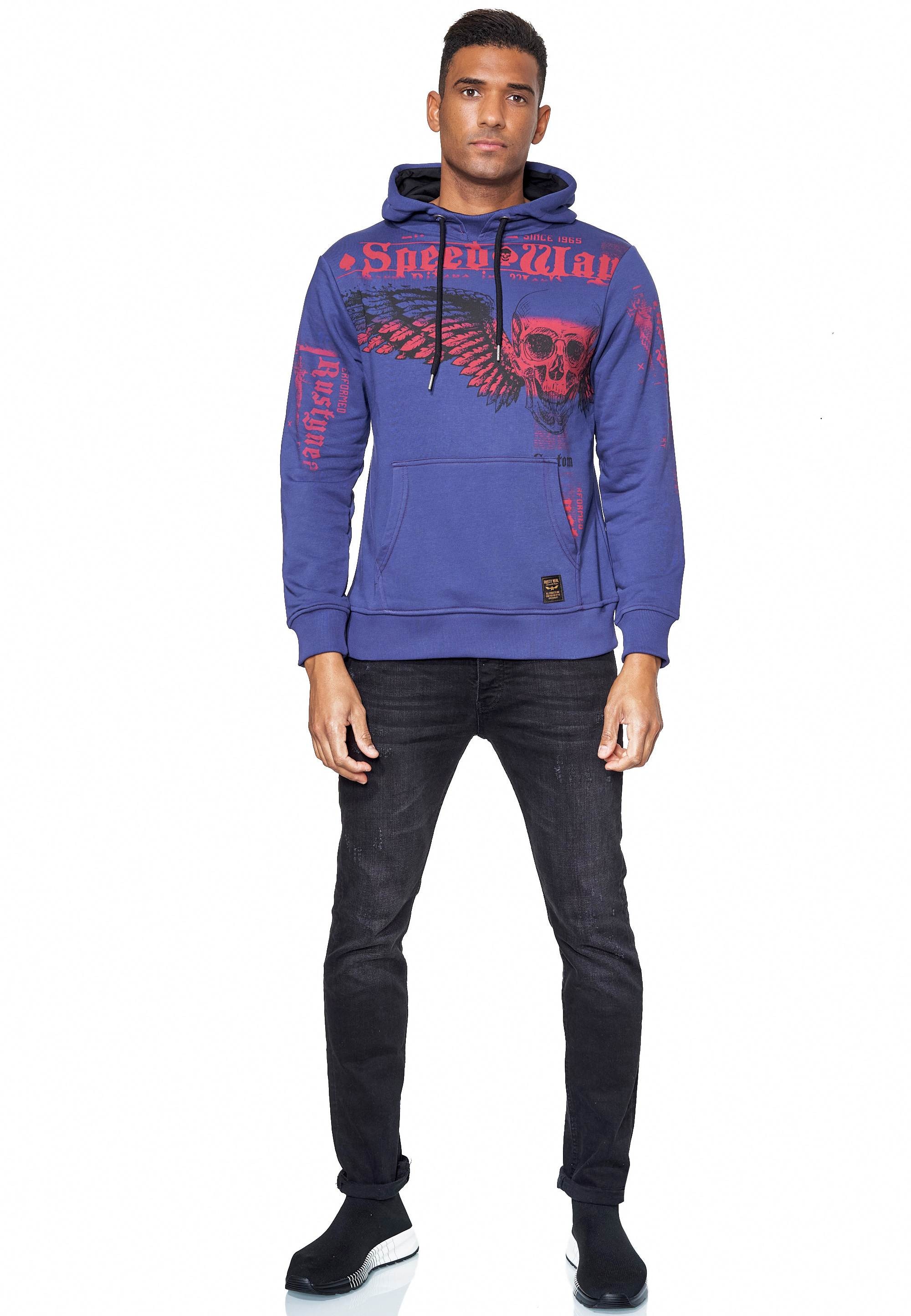 Rusty Neal Kapuzensweatshirt "Rusty Neal Sweater", mit trendigen Prints