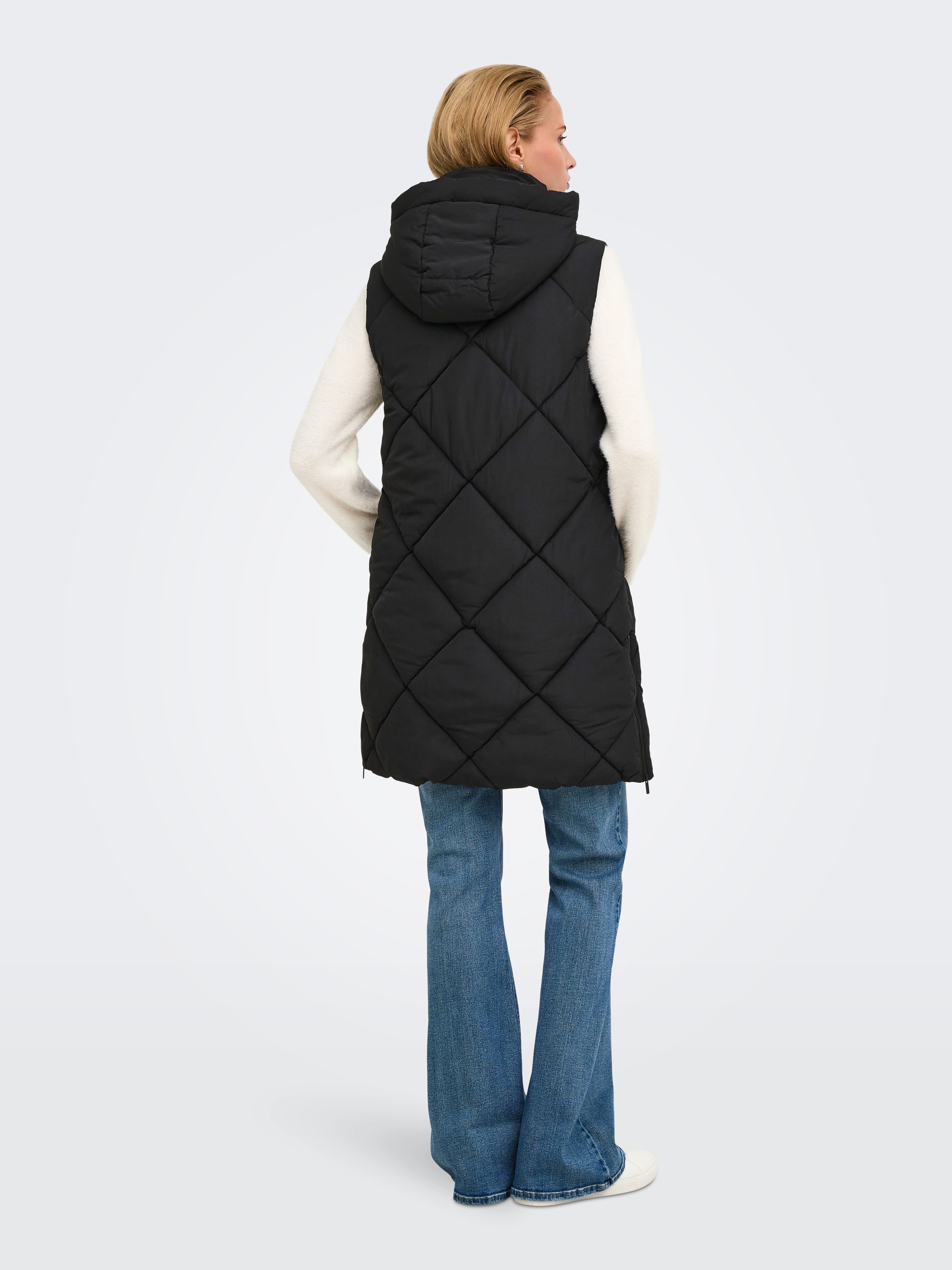 ONLY Steppweste »ONLMAGGI HOOD WAISTCOAT CC OTW« Kunstfaser