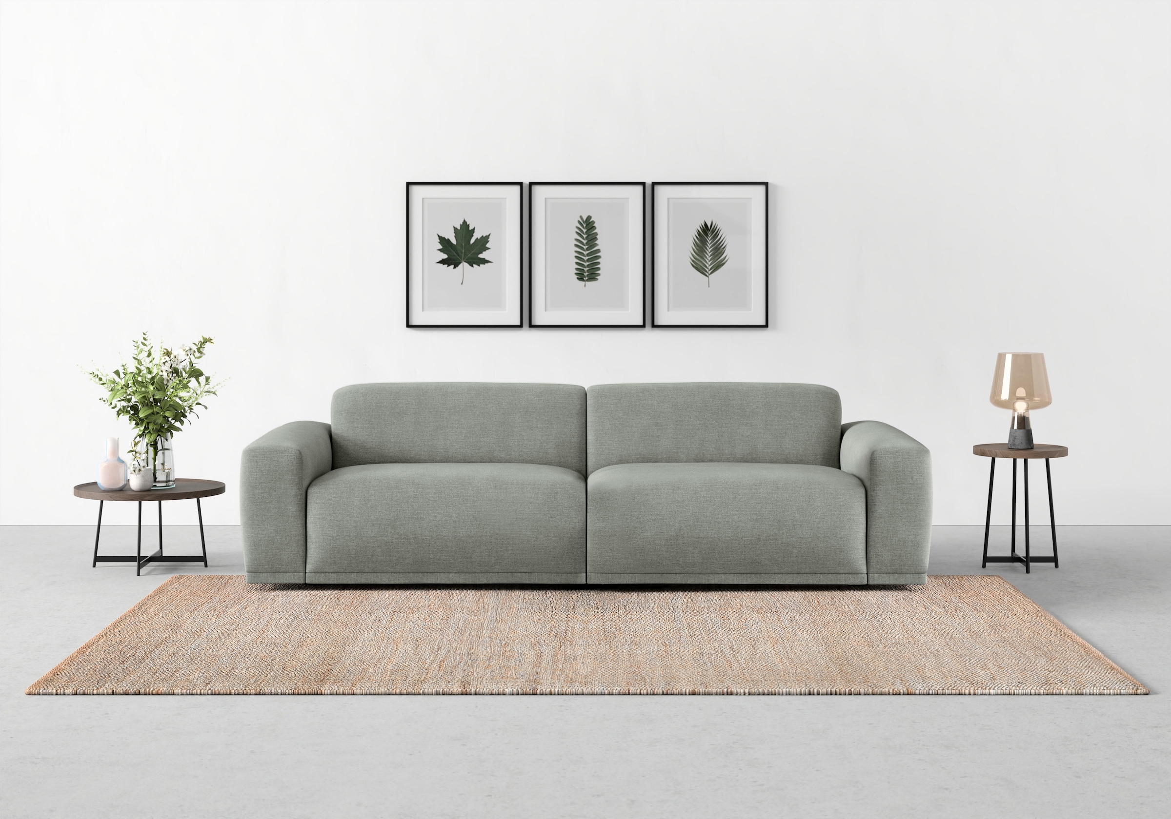 TRENDMANUFAKTUR Big-Sofa "Braga, mit hochwertigem Kaltschaum, Megasofa, in Cord erhältlich", modernes Big-Sofa, Couch mi