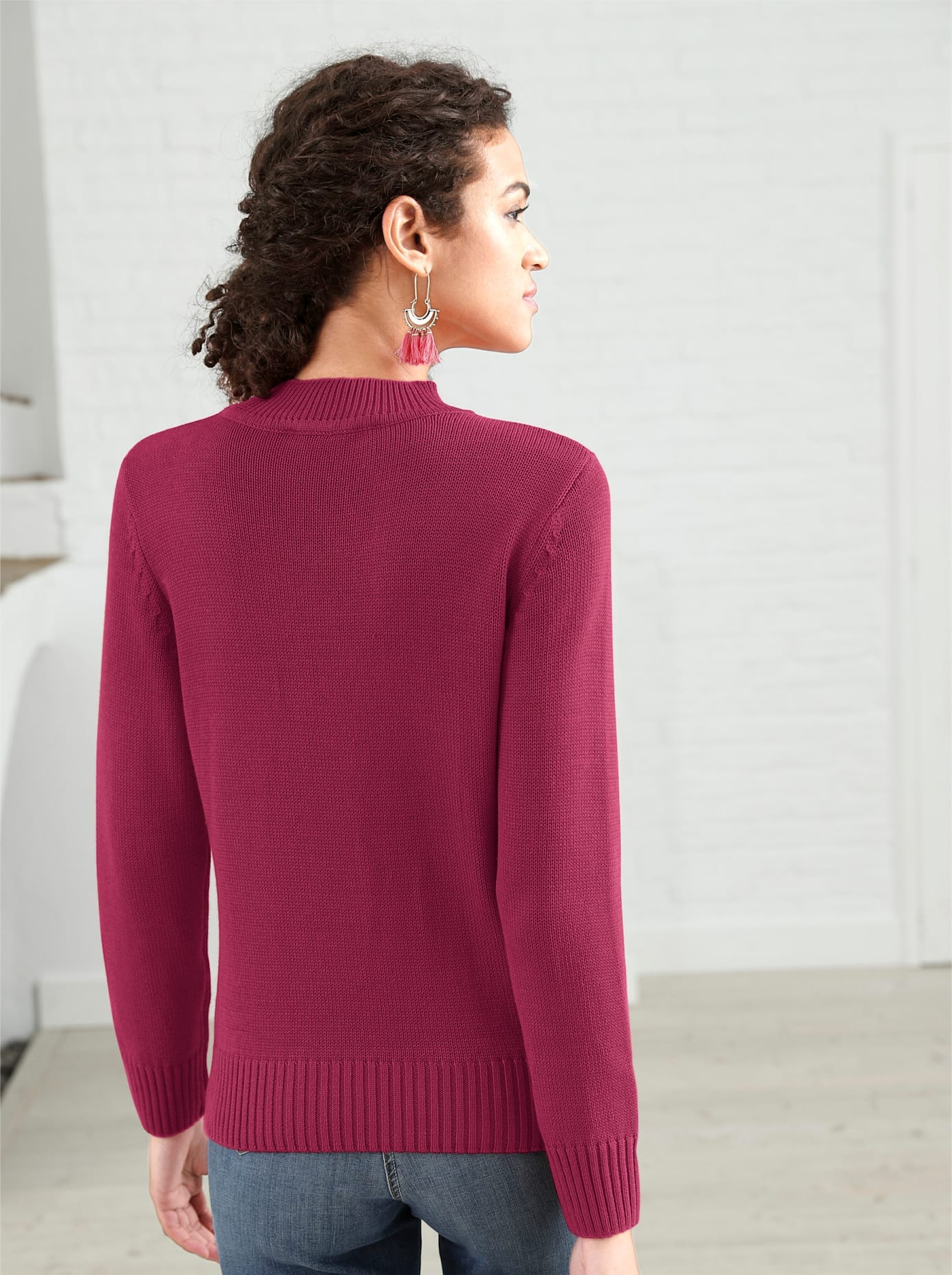 Casual Looks Stehkragenpullover »Pullover«