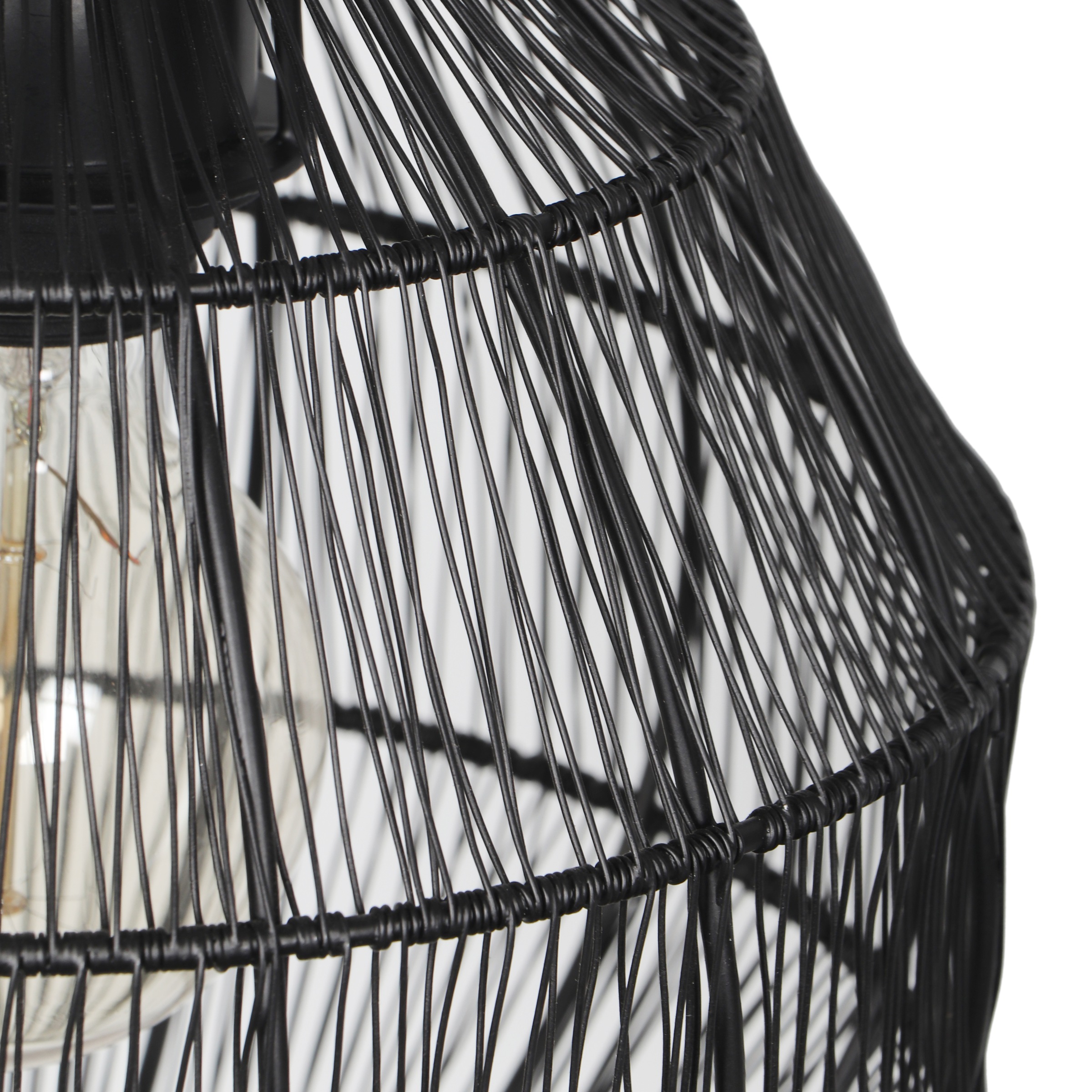 TRIO Leuchten Pendelleuchte »SORAYA, 1-flammige Hängelampe mit Drahtgeflecht Lampenschirm« E27 1 Stk. warmweiß - kaltweiß exkl 1xE27 max 10W Höhe bis 150 cm einstellbar Hängeleuchte Wohnzimmer