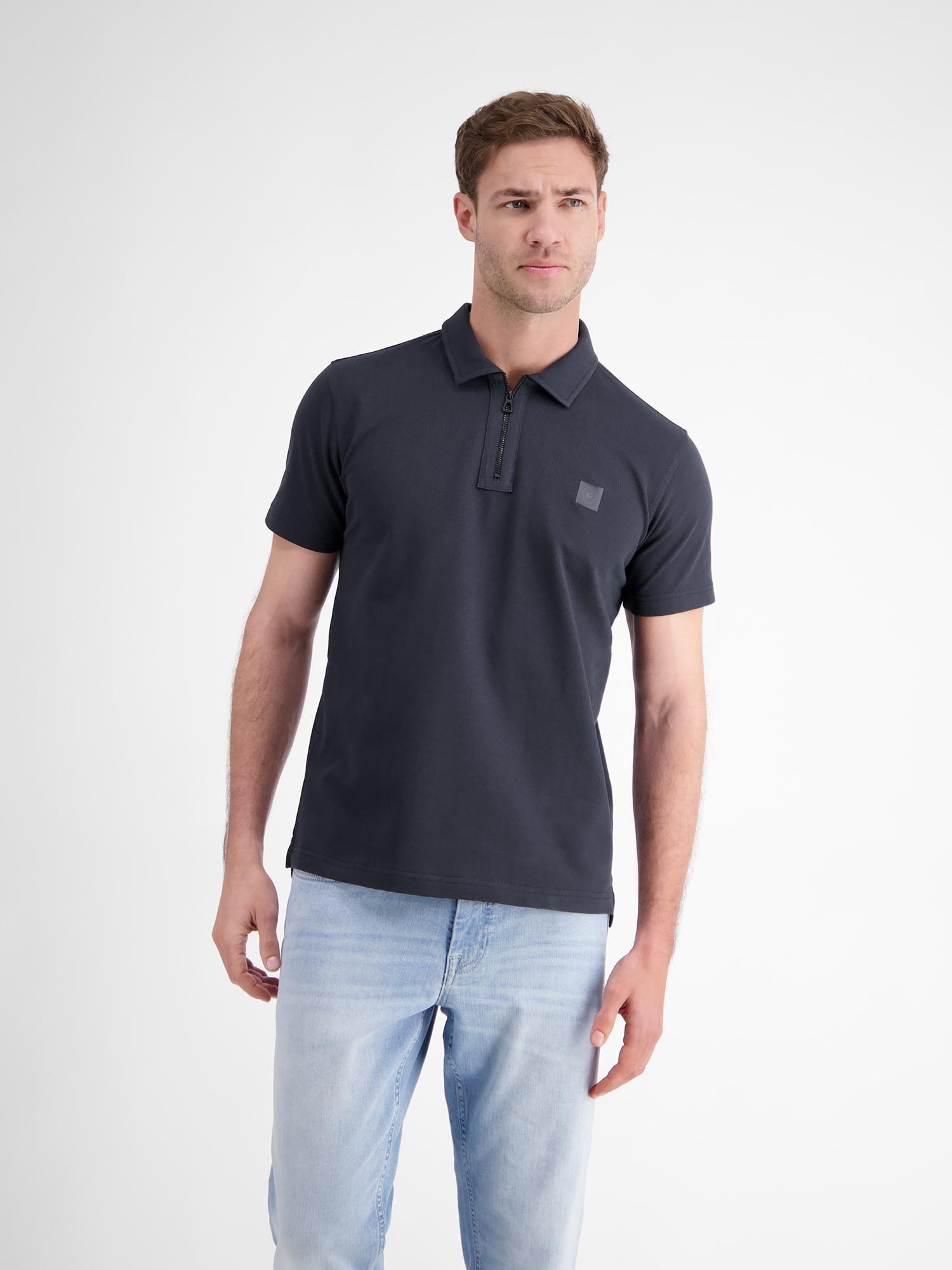 LERROS Poloshirt »LERROS Herren Poloshirt mit Reißverschlusskragen«