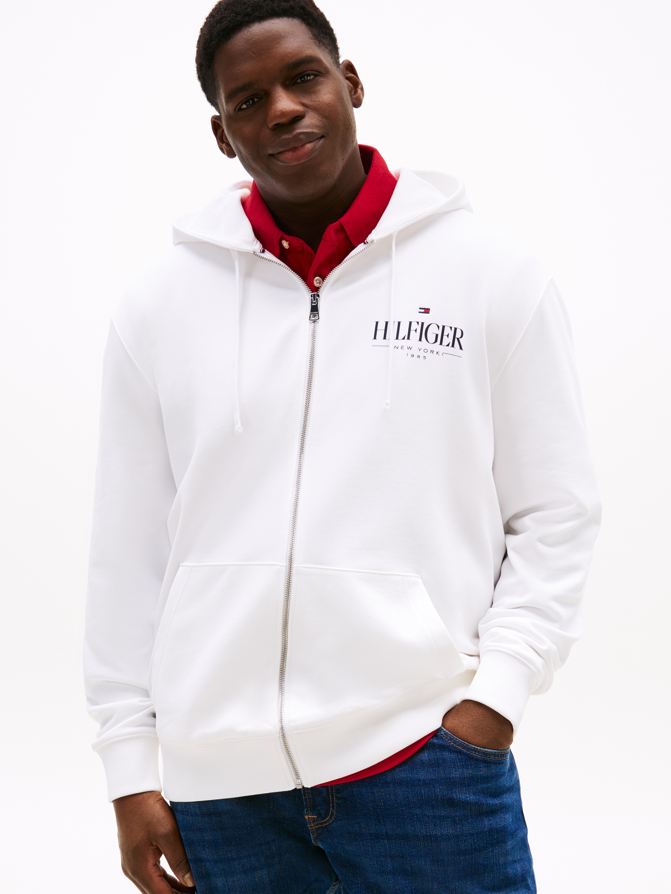 Tommy Hilfiger Big & Tall Kapuzensweatjacke "BT-HILFIGER STACKED HOODED ZIP günstig online kaufen