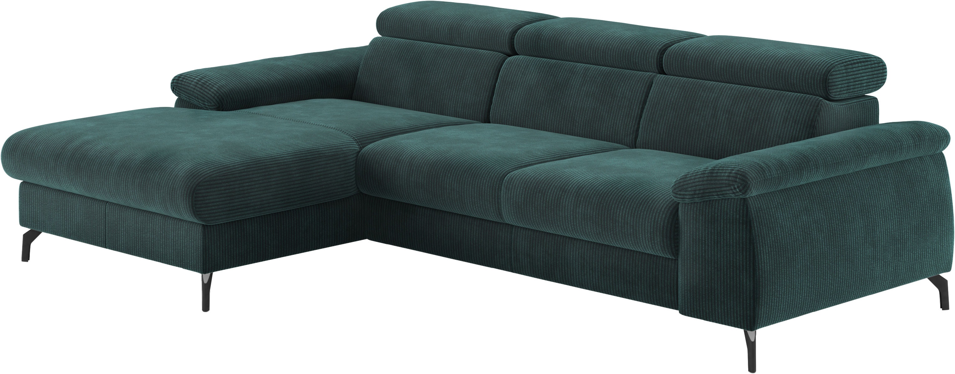 COTTA Ecksofa "Kitty L-Form, B: 242 cm" mit Kopfteilverstellung, optional Schlaffunktion & Bettkasten