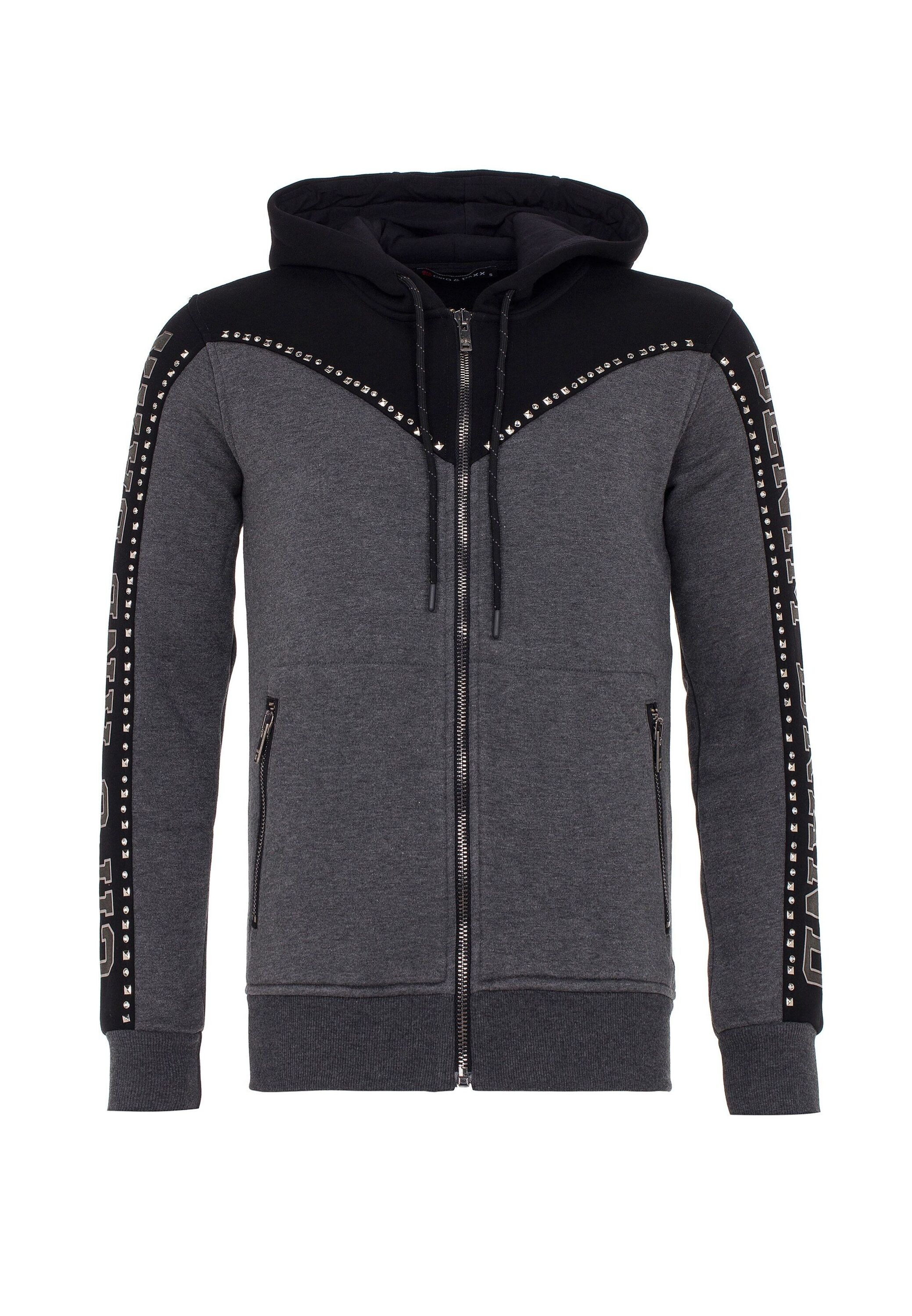 Cipo & Baxx Sweatjacke "Sweatjacke" 1 Stk. tlg. mit praktischen Kapuze, CL3 günstig online kaufen