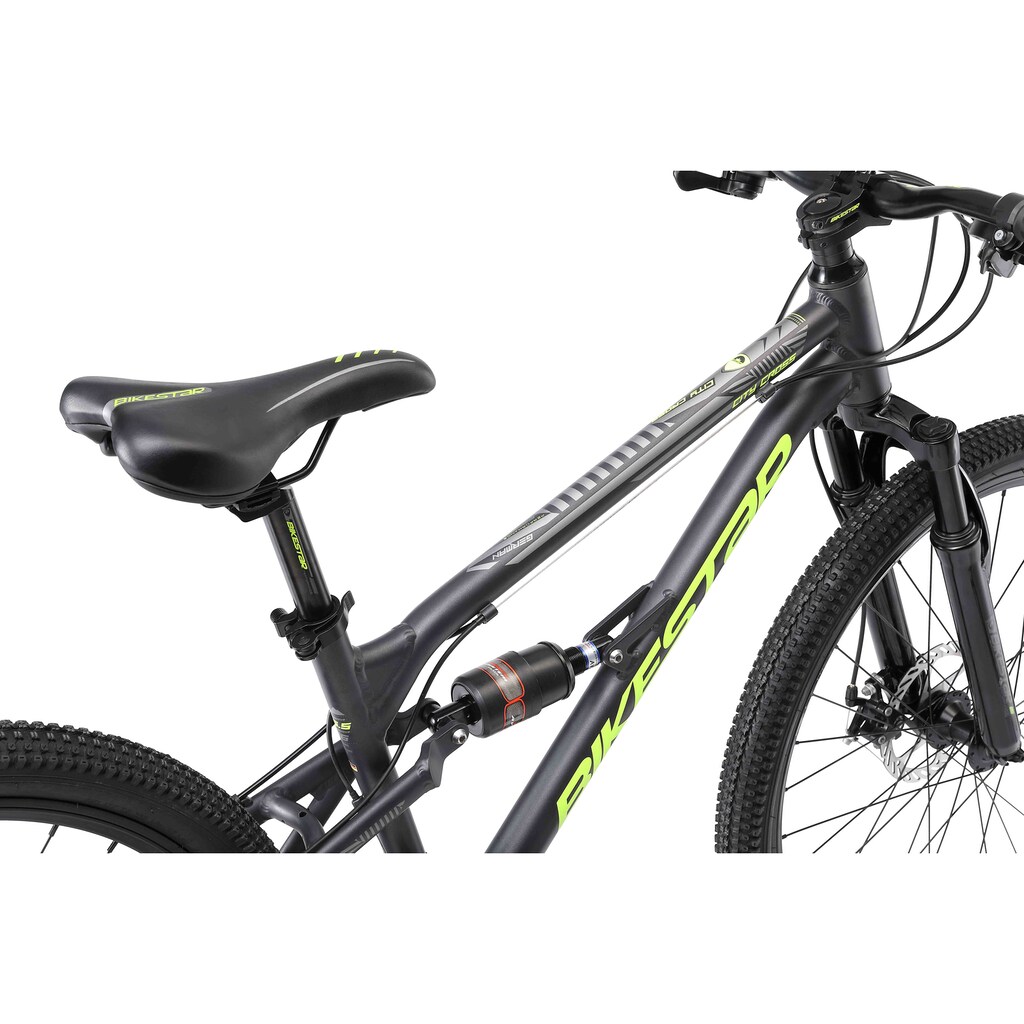 Bikestar Mountainbike, 21 Gang, Shimano, RD-TY300 Schaltwerk, Kettenschaltung