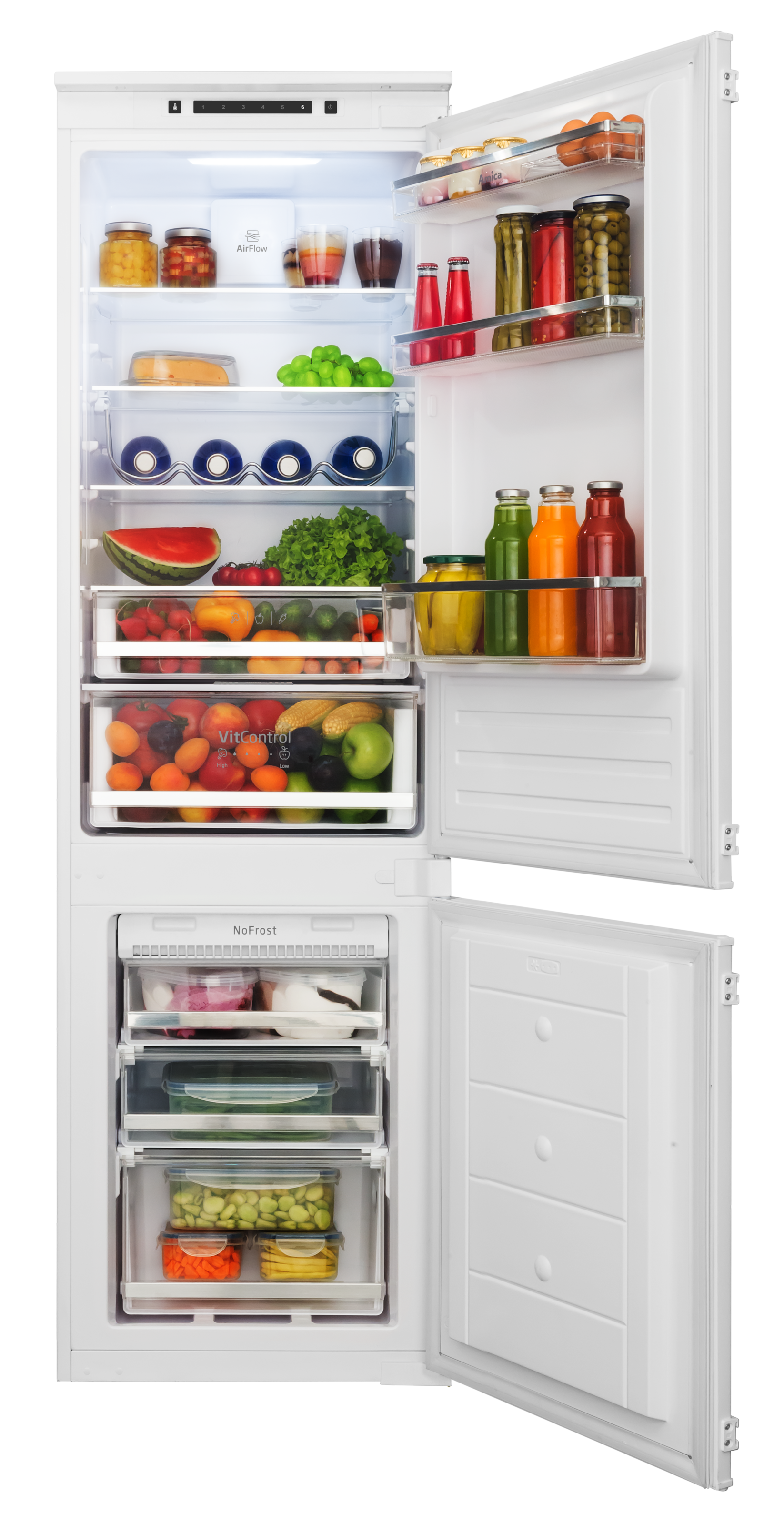 Amica Einbaukühlgefrierkombination "EKGCS 387 941" 176,9 cm hoch 54 cm brei günstig online kaufen