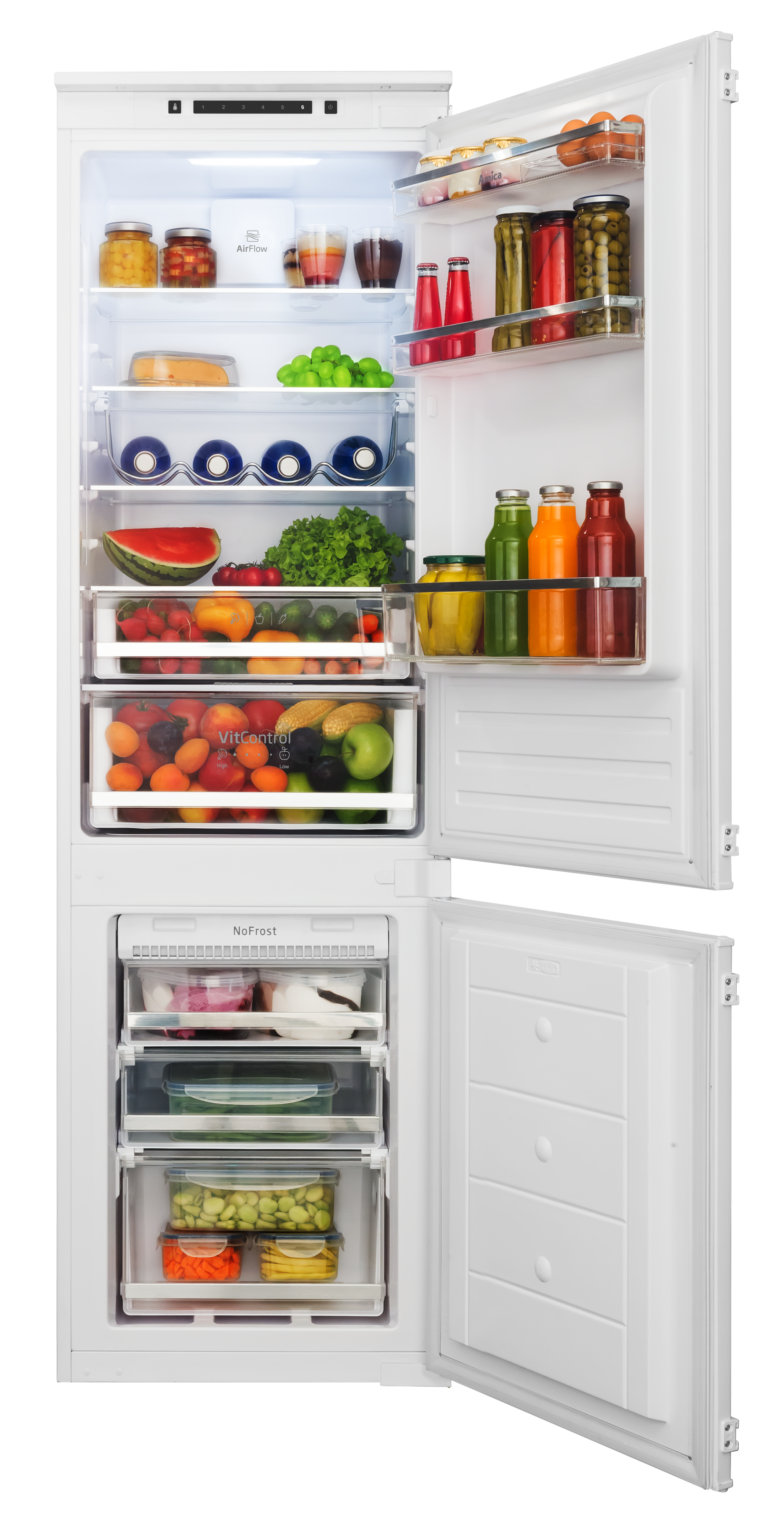 Amica Einbaukühlgefrierkombination "EKGCS 387 941 NoFrost" 176,9 cm hoch 54 cm breit Frische trifft Design – perfekt für deine moderne Küche