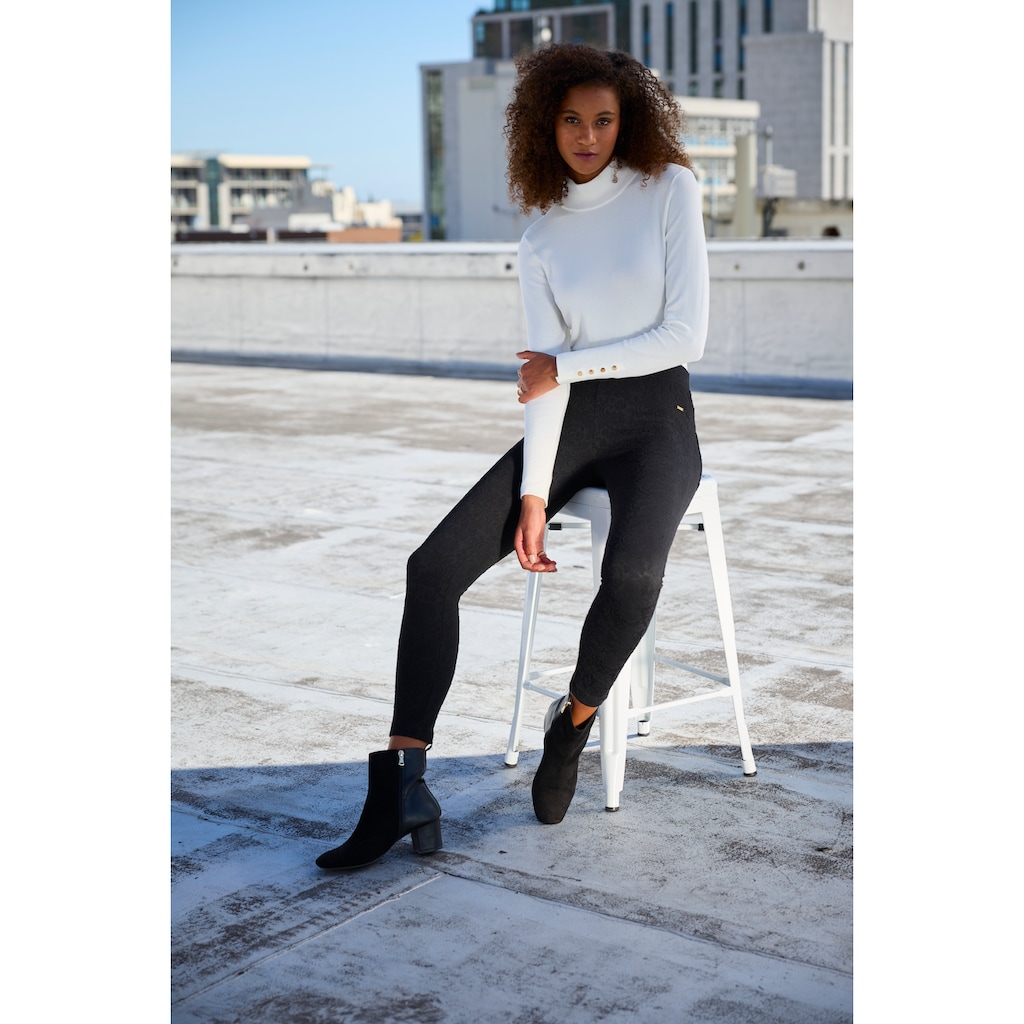 LASCANA Leggings, mit tonigem Blumenmuster