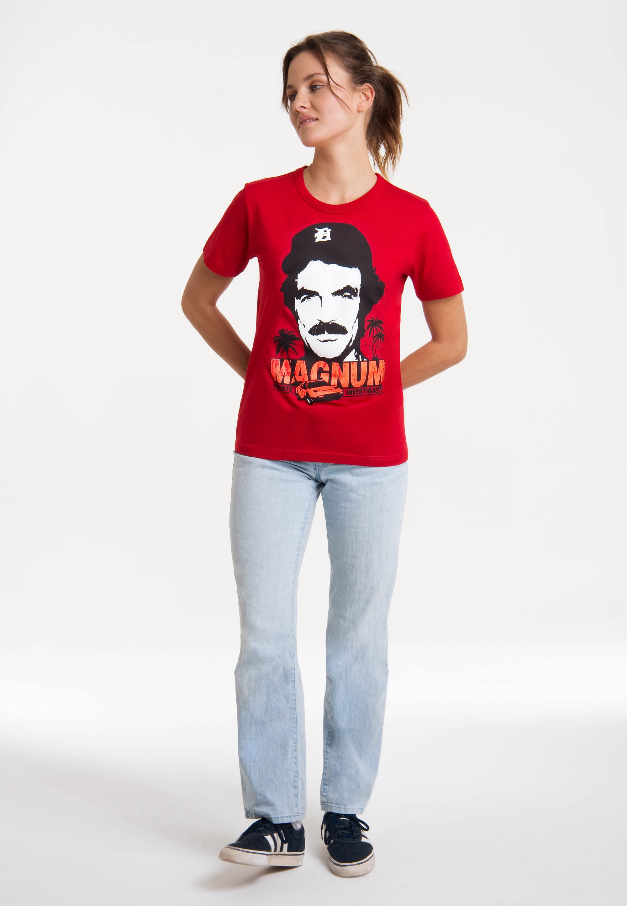 LOGOSHIRT T-Shirt »Magnum«, mit coolem Print