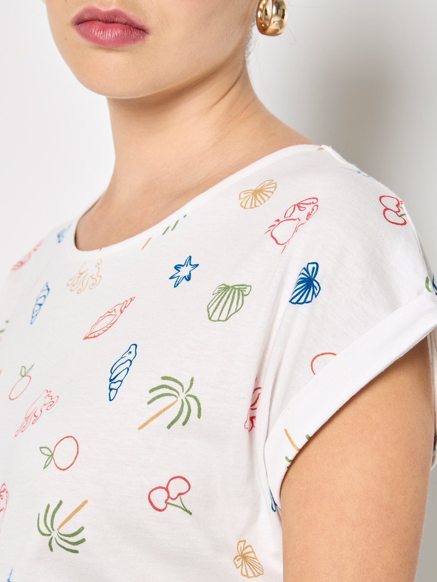 Apricot Shirttop »Top« Druck