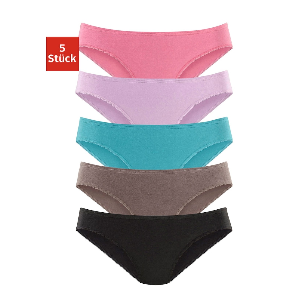 petite fleur Bikinislip, (Packung, 5 St.)