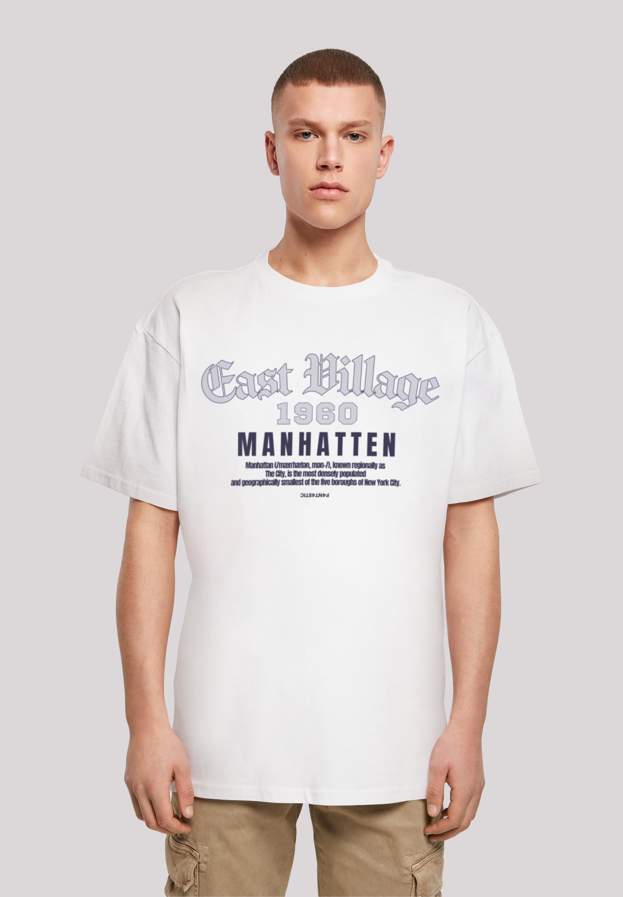 F4NT4STIC T-Shirt "East Village Manhatten OVERSIZE TEE", Print