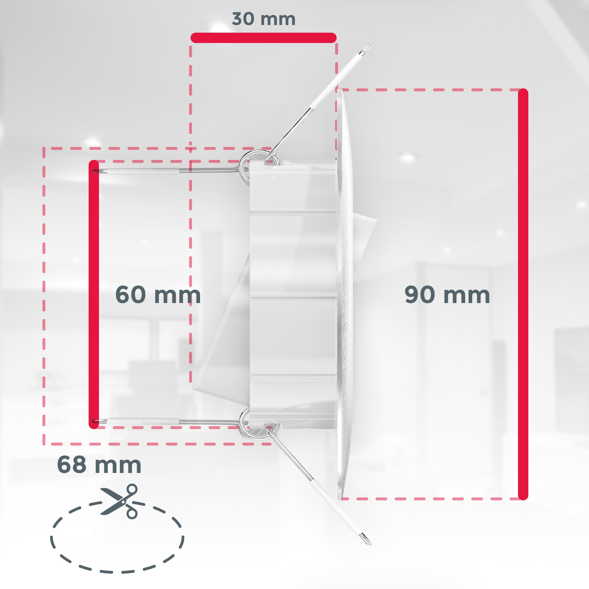 B.K.Licht LED Einbauleuchte, Einbauspots, schwenkbar, IP23, ultra-flach,  Deckenspots, warmweiß, 6er Set | BAUR