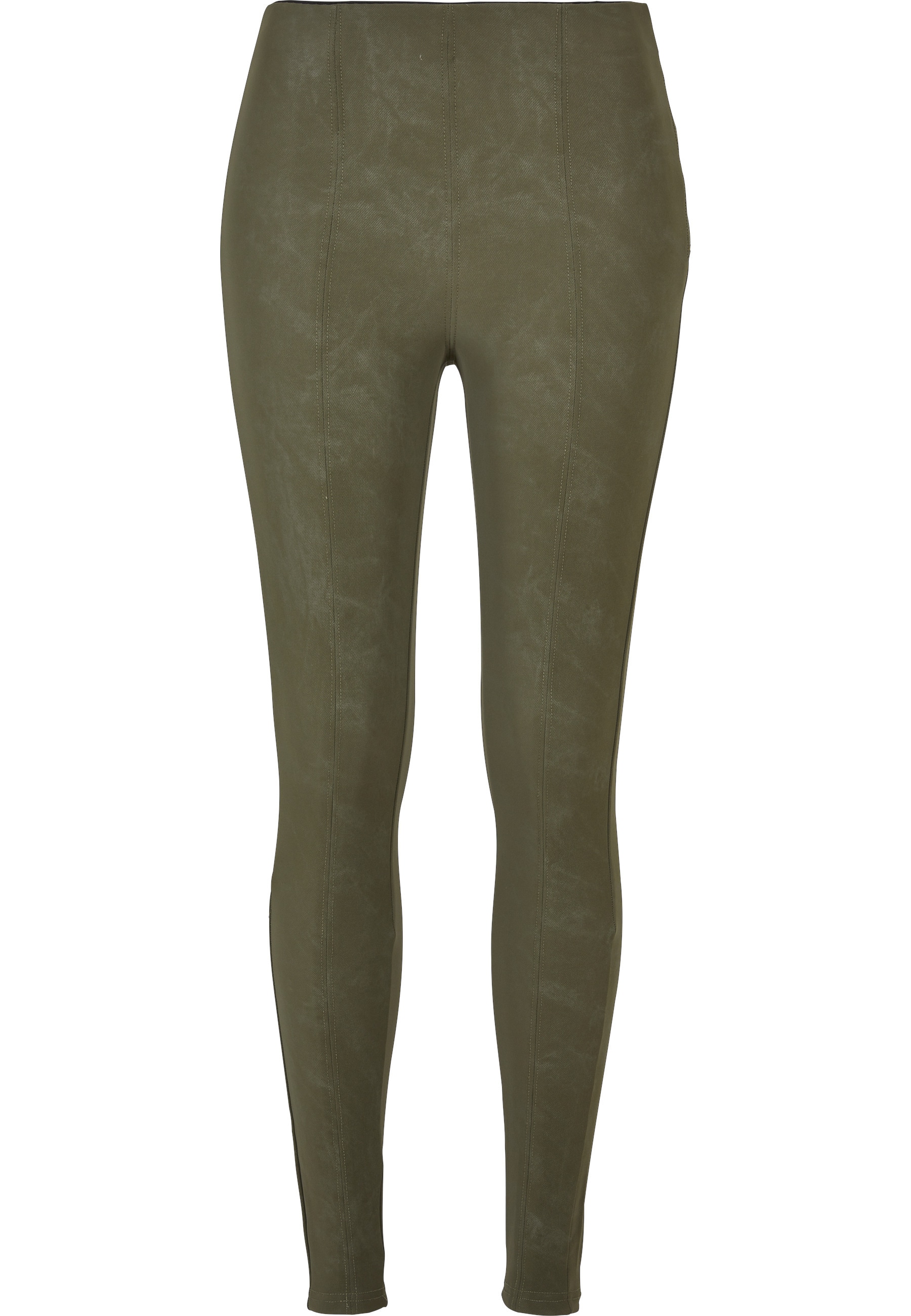 URBAN CLASSICS Leggings "Urban Classics Damen Ladies Washed Faux Leather Pa günstig online kaufen