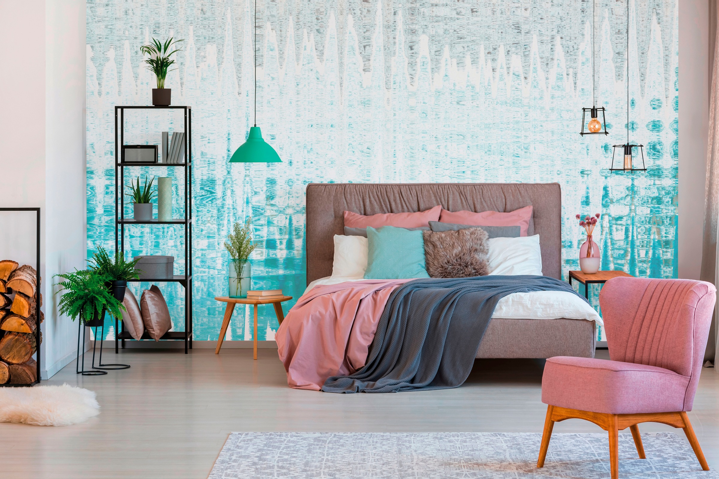 Architects Paper Fototapete »Atelier 47 Vibes Artwork 1« Farbverlauf glatt Vlies, Wand, Schräge, Decke