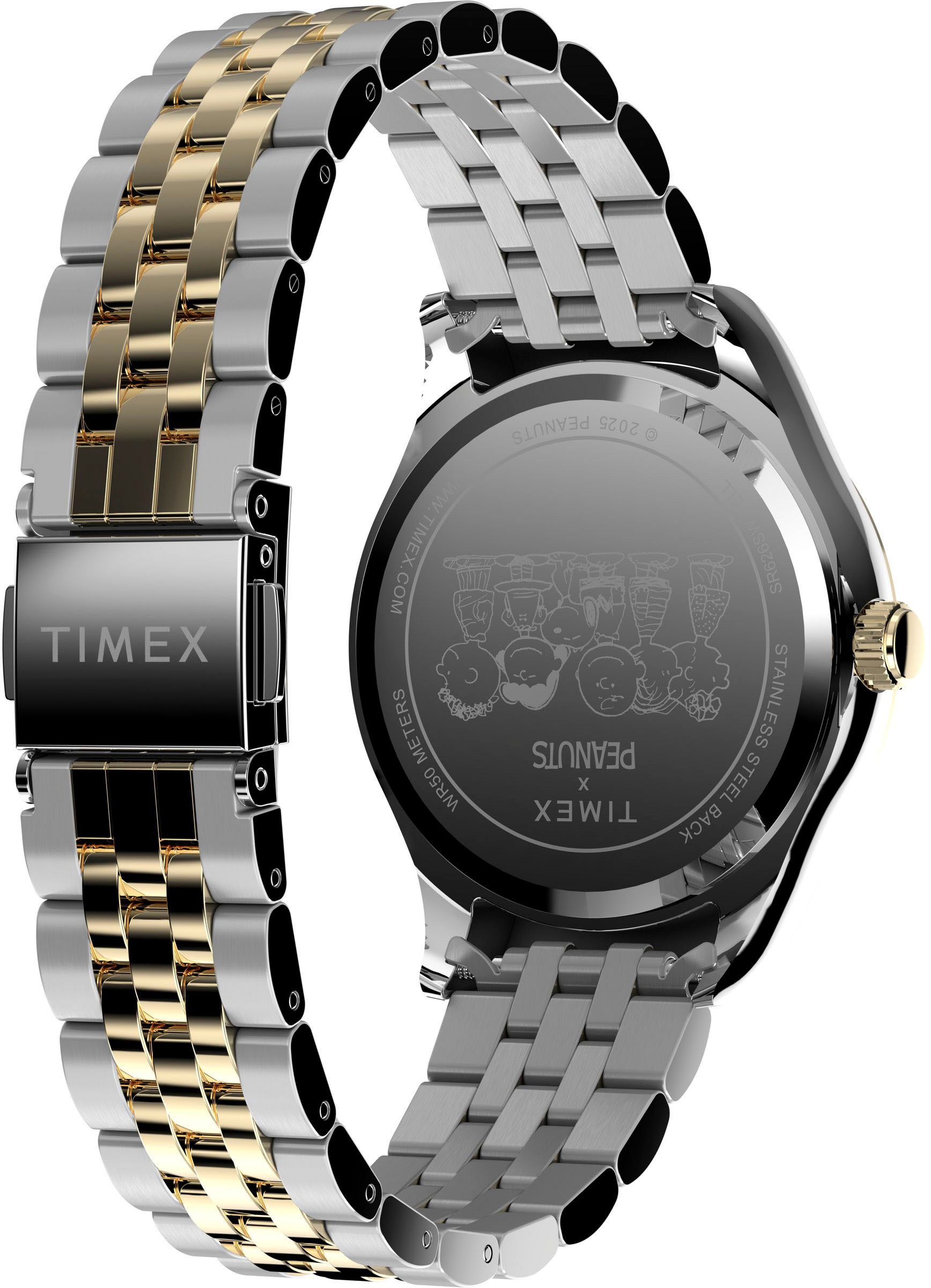 Timex Quarzuhr »PEANUTS LEGACY«, Armbanduhr, Damenuhr,Edelstahlarmband, Leuchtzeiger